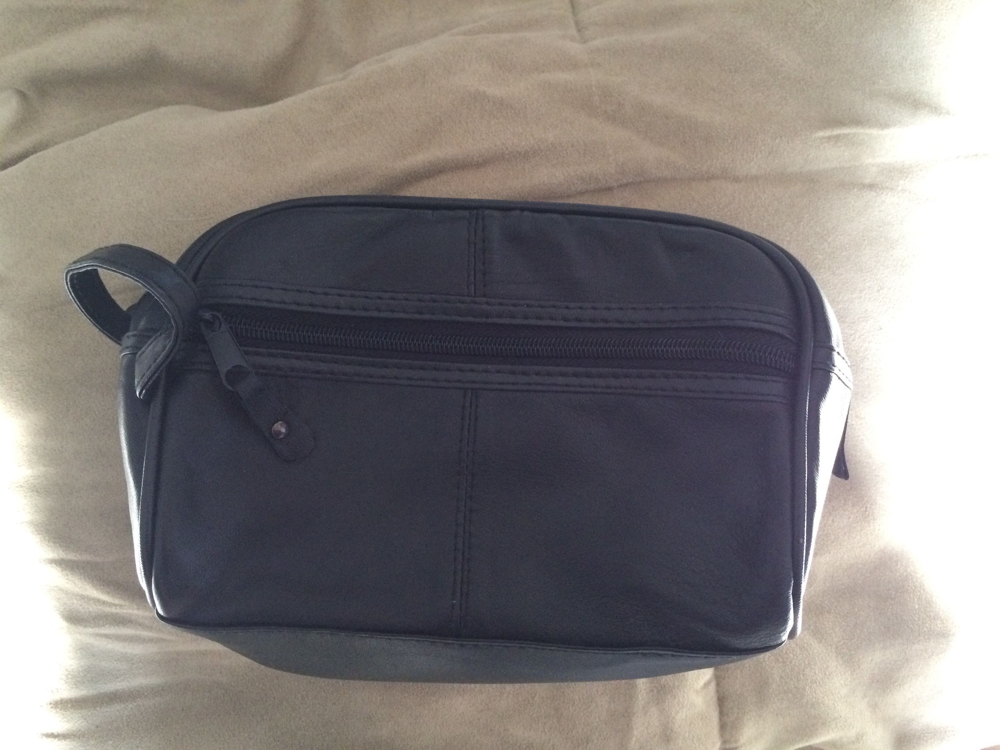 Handmade Black Genuine Leather Hand Bag Size ONE SIZE - 1 Thumbnail