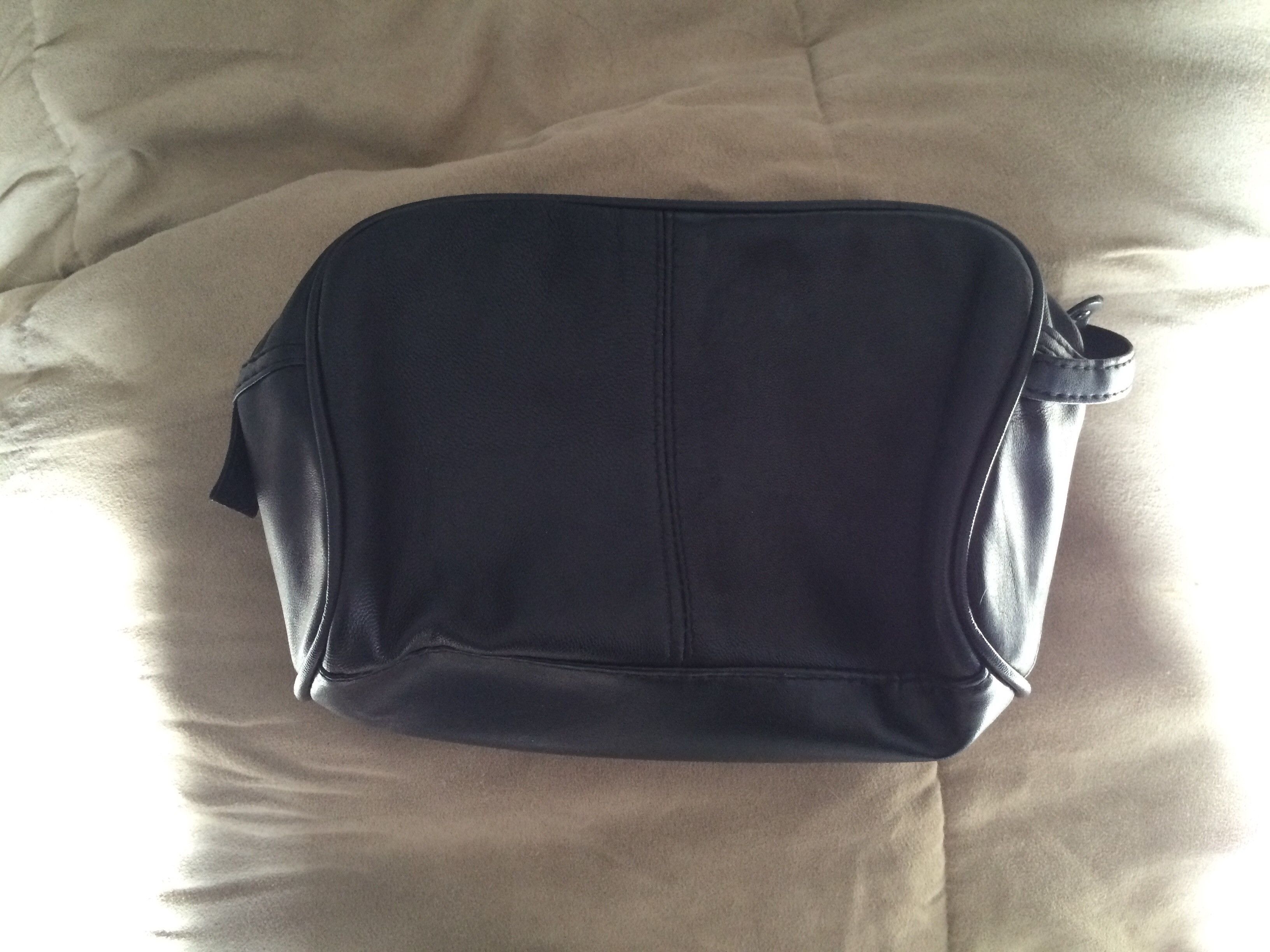 Handmade Black Genuine Leather Hand Bag Size ONE SIZE - 2 Thumbnail