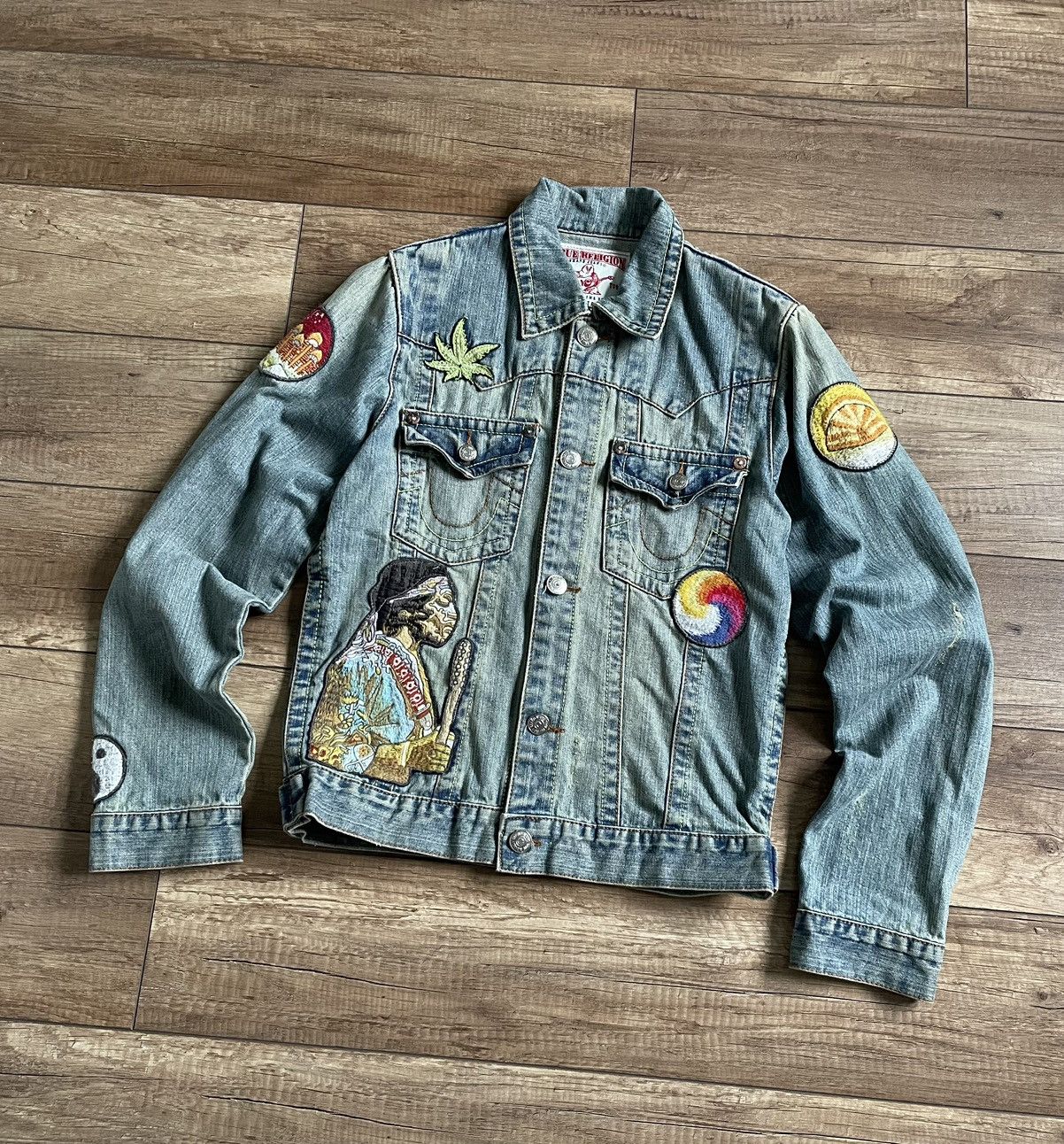 Streetwear × True Religion × Vintage True Religion Patchwork Rasta