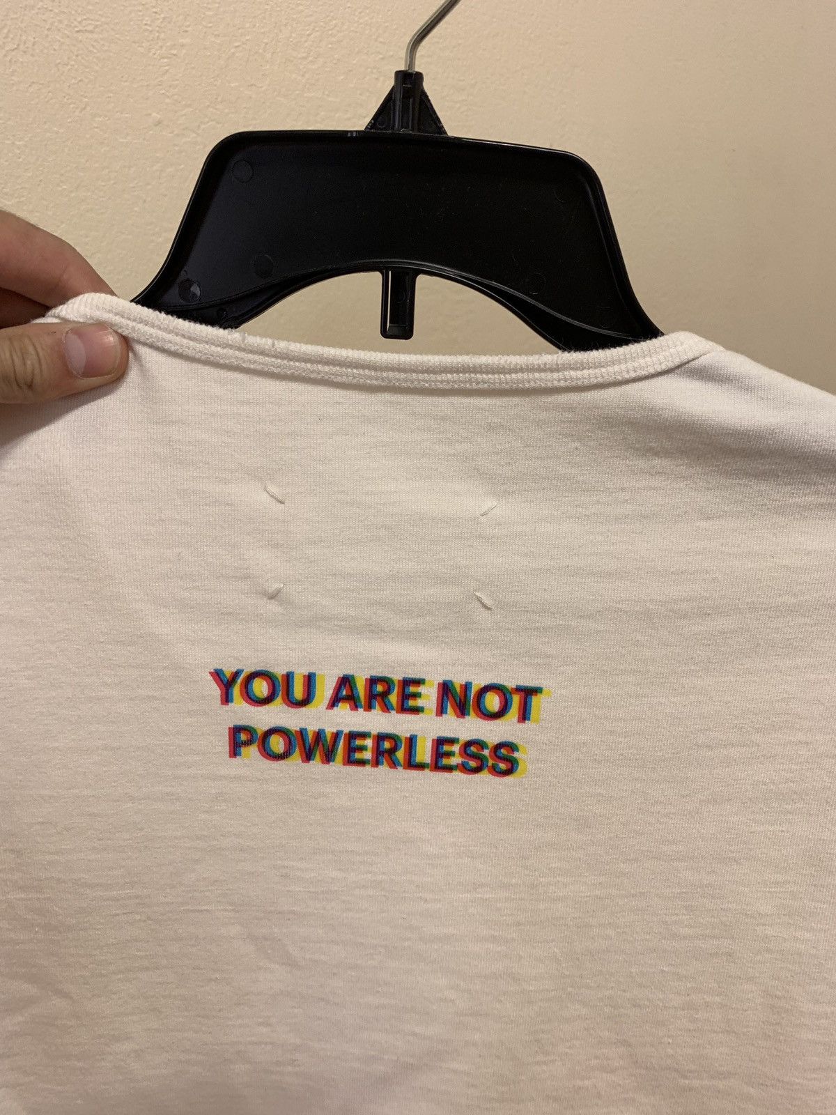 Maison Margiela “You Are Not Powerless” Tee, LS with Rainbow Logo Size US S / EU 44-46 / 1 - 11 Thumbnail