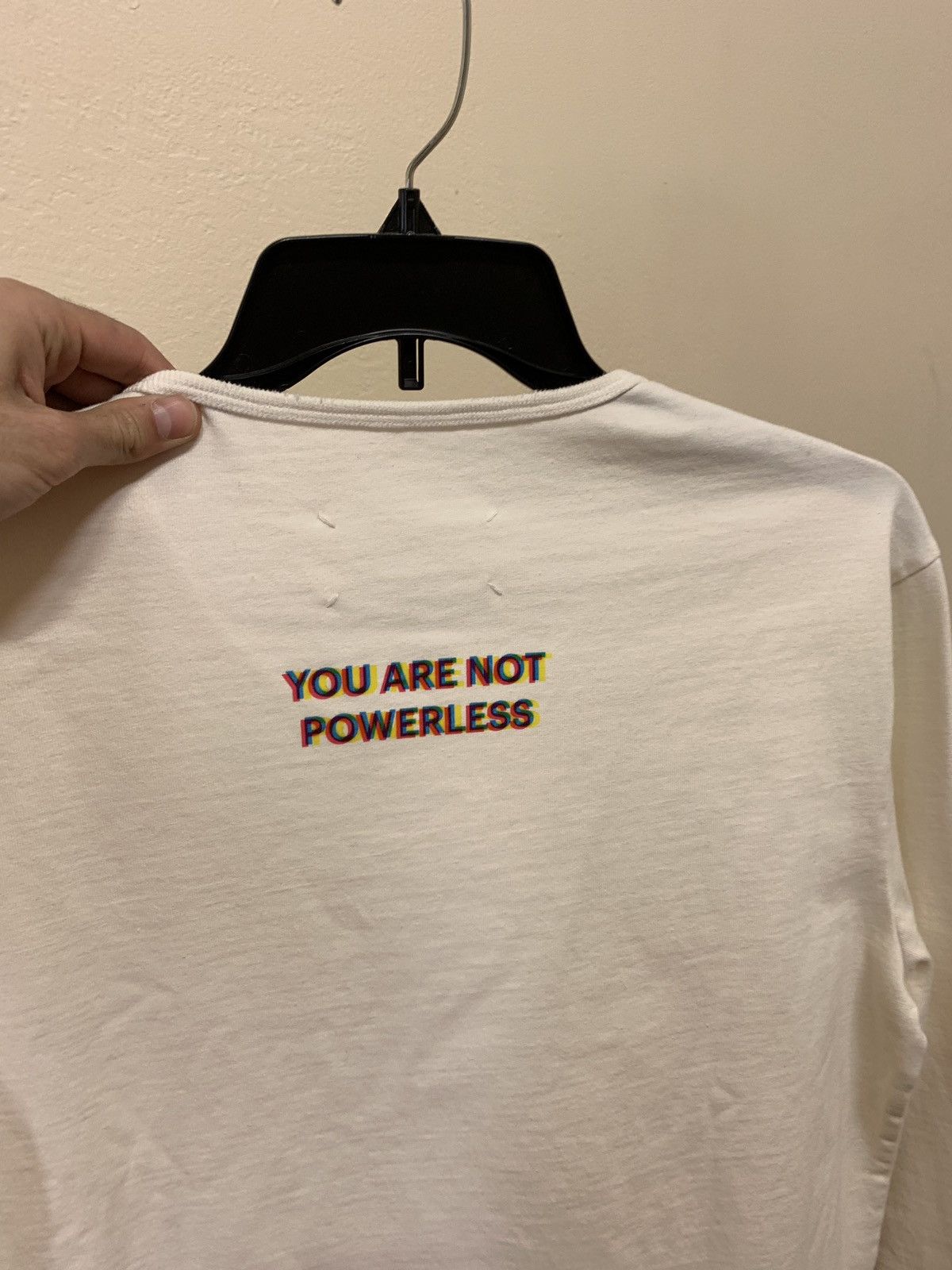 Maison Margiela “You Are Not Powerless” Tee, LS with Rainbow Logo Size US S / EU 44-46 / 1 - 10 Thumbnail