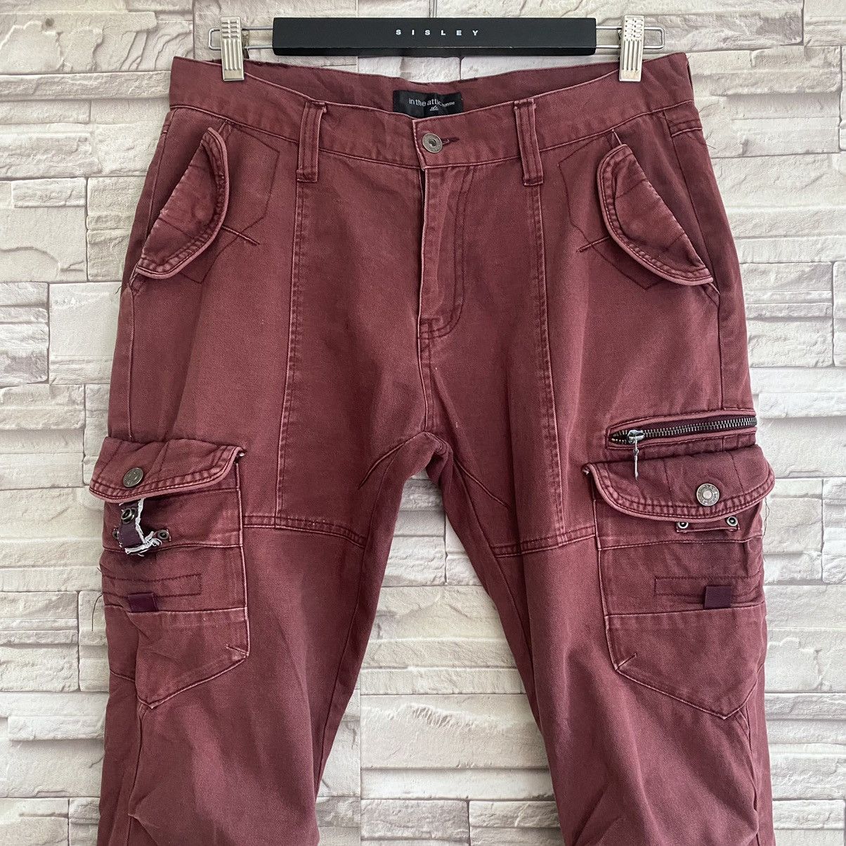 In The Attic Japanese Brand IN THE ATTIC Cargo Pants MultiPocket Size US 33 - 4 Thumbnail