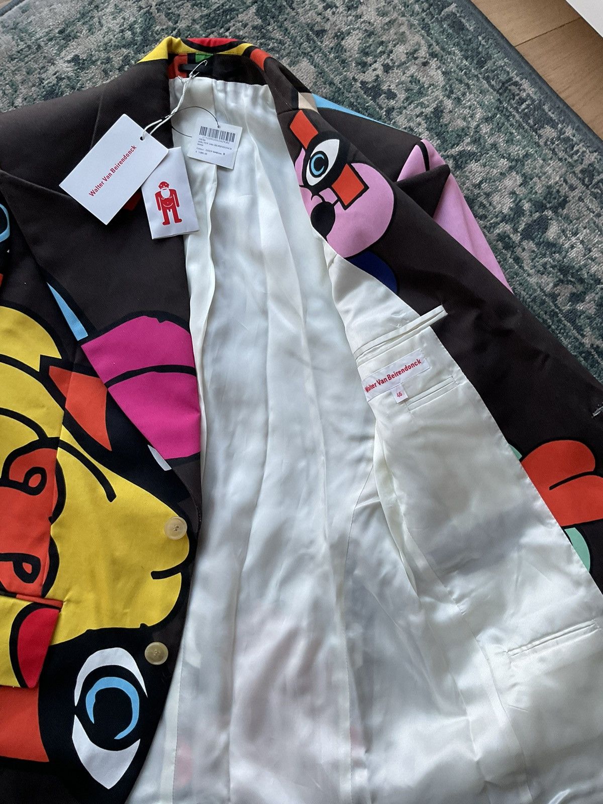 Walter Van Beirendonck Walter van Beirendonck cartoon blazer Size 46S - 3 Thumbnail