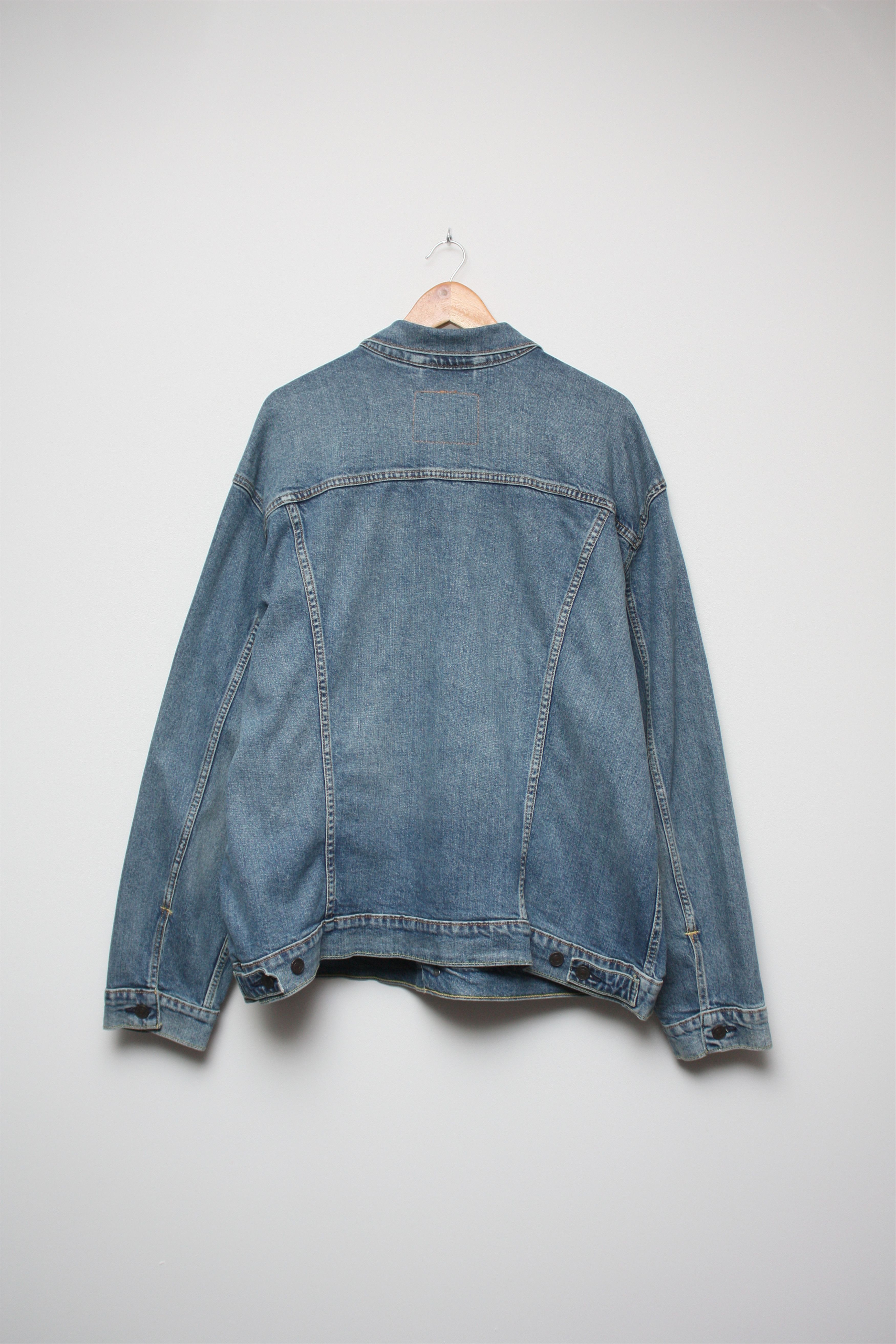 Levi's Levi's Big E Denim Track Top Jacket Size US XXL / EU 58 / 5 - 3 Thumbnail
