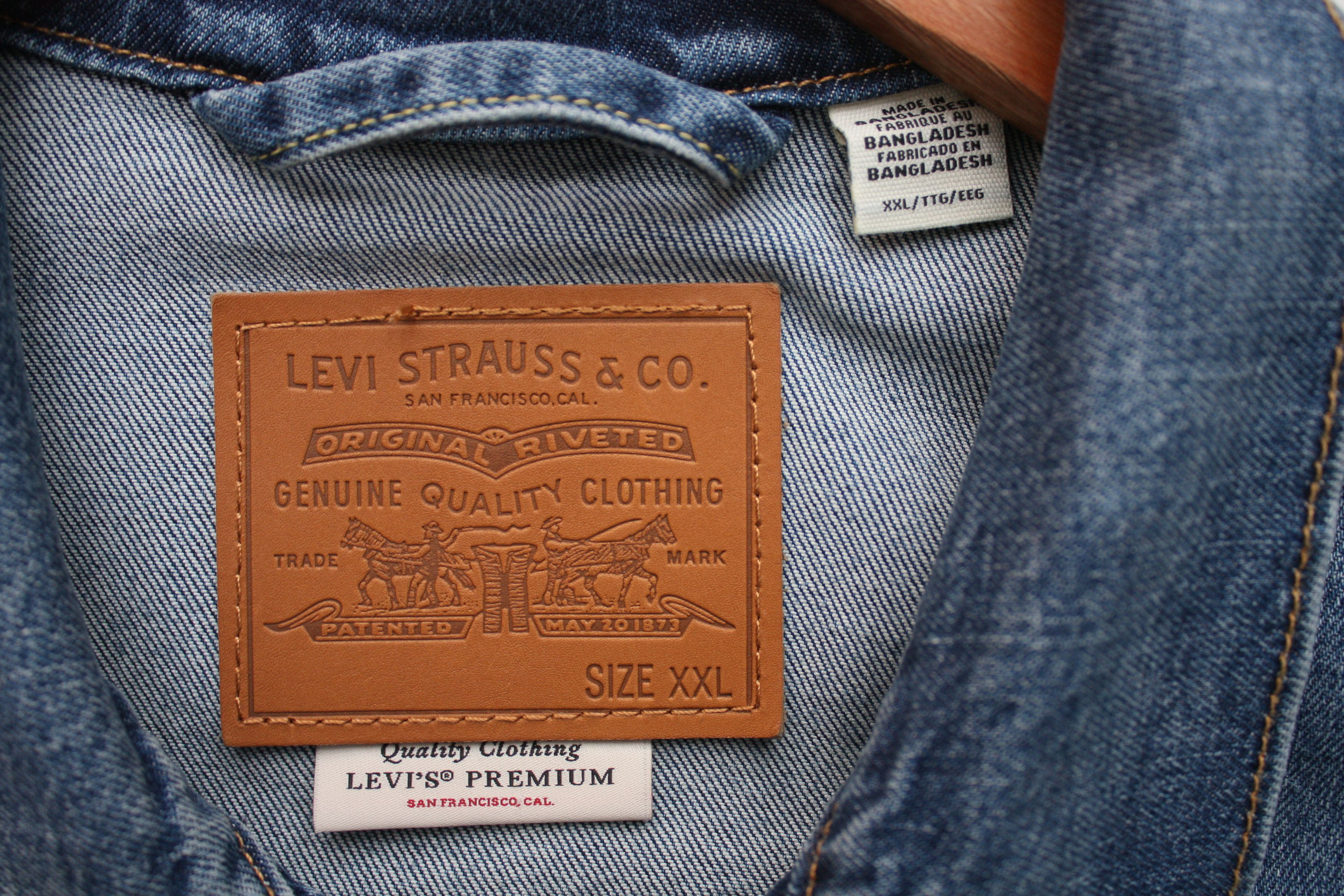 Levi's Levi's Big E Denim Track Top Jacket Size US XXL / EU 58 / 5 - 5 Thumbnail