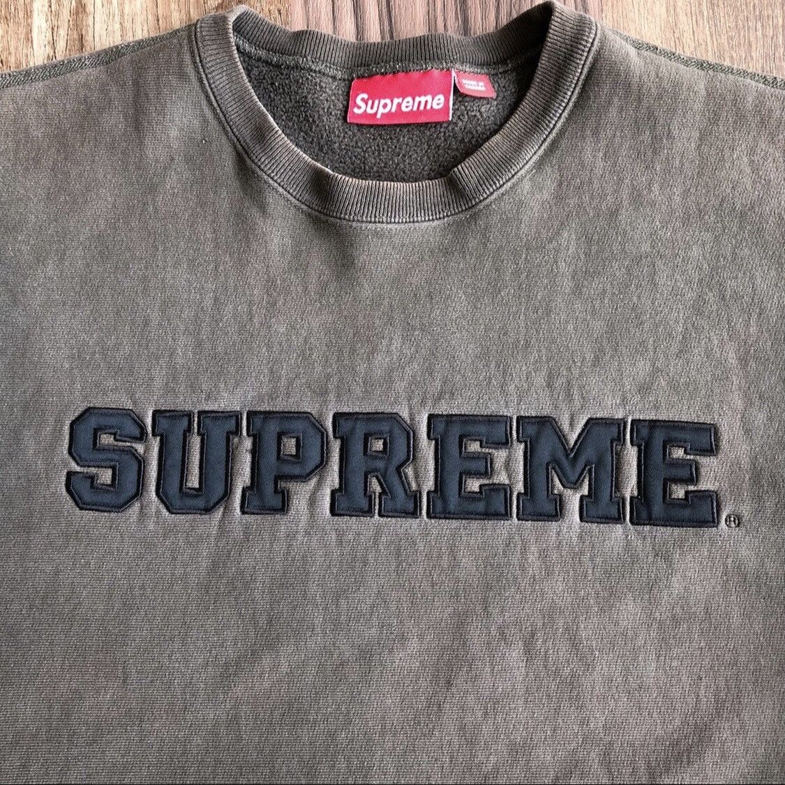 Supreme Supreme Big S Sunfaded Crewneck Sweatshirt Size US XL / EU 56 / 4 - 3 Thumbnail