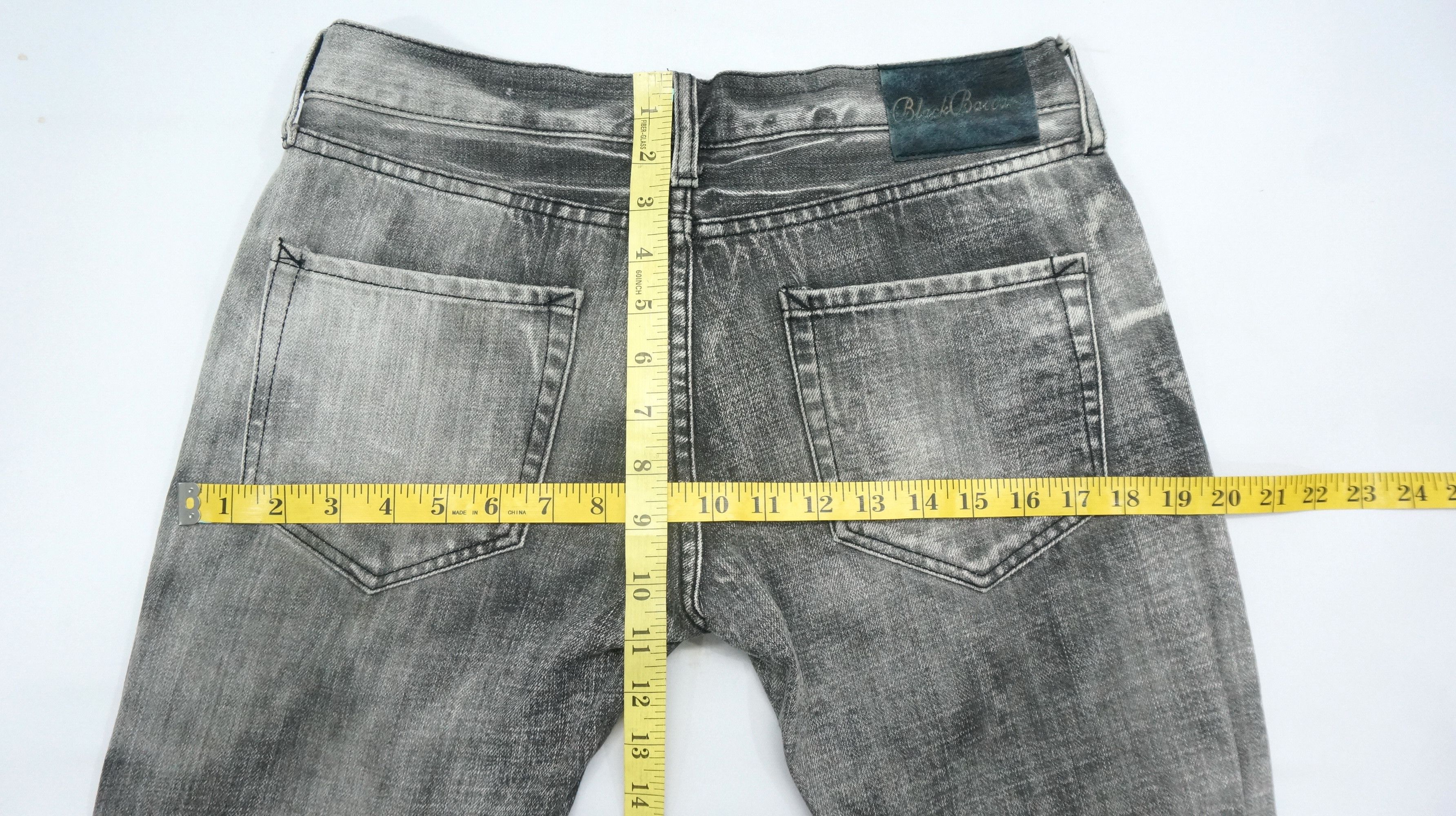 Japanese Brand VTG FLARE 🔥 BLACK BACCARA Distressed Smoke Acid Wash Jeans Size US 28 / EU 44 - 14 Thumbnail
