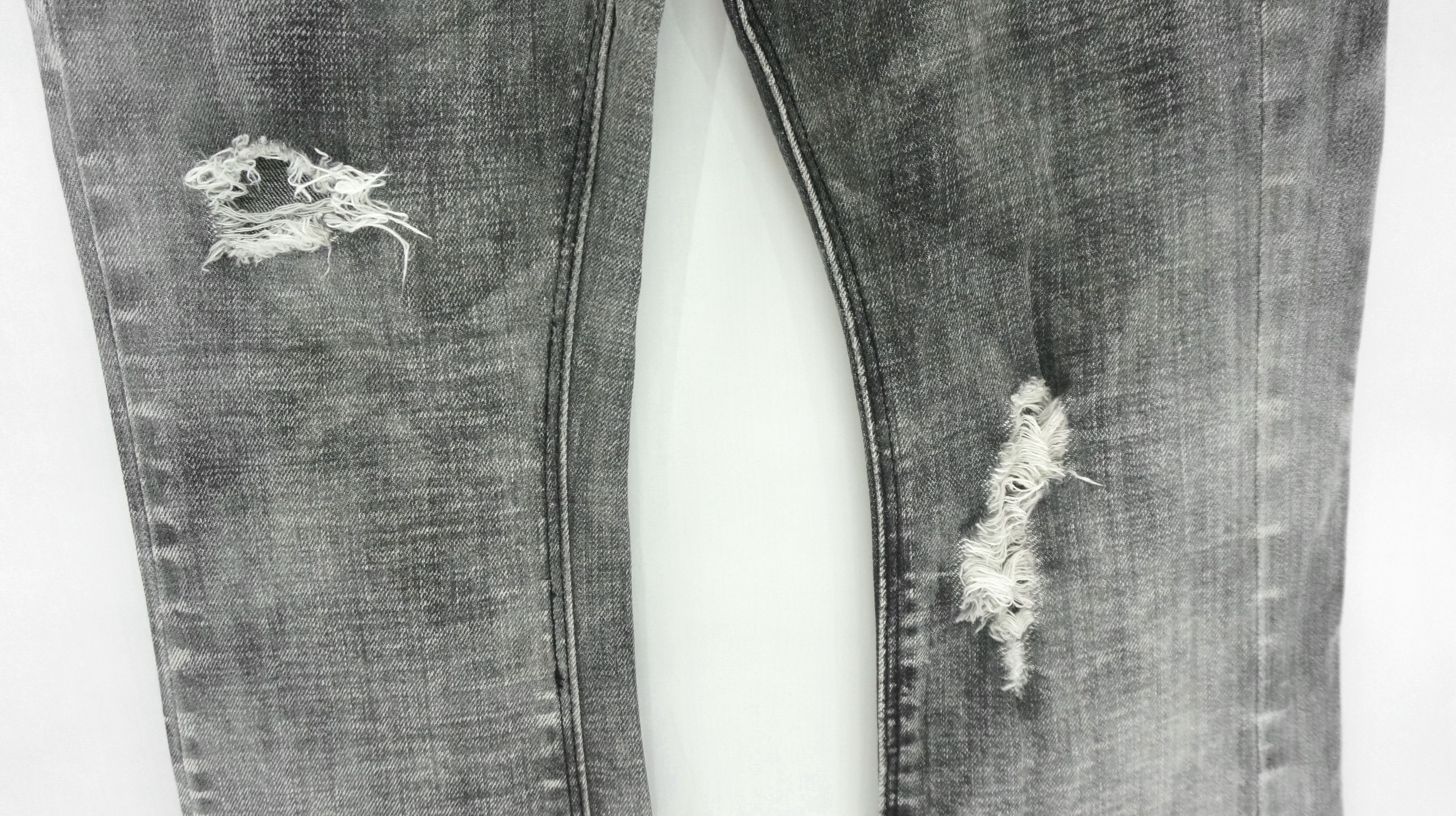 Japanese Brand VTG FLARE 🔥 BLACK BACCARA Distressed Smoke Acid Wash Jeans Size US 28 / EU 44 - 8 Thumbnail