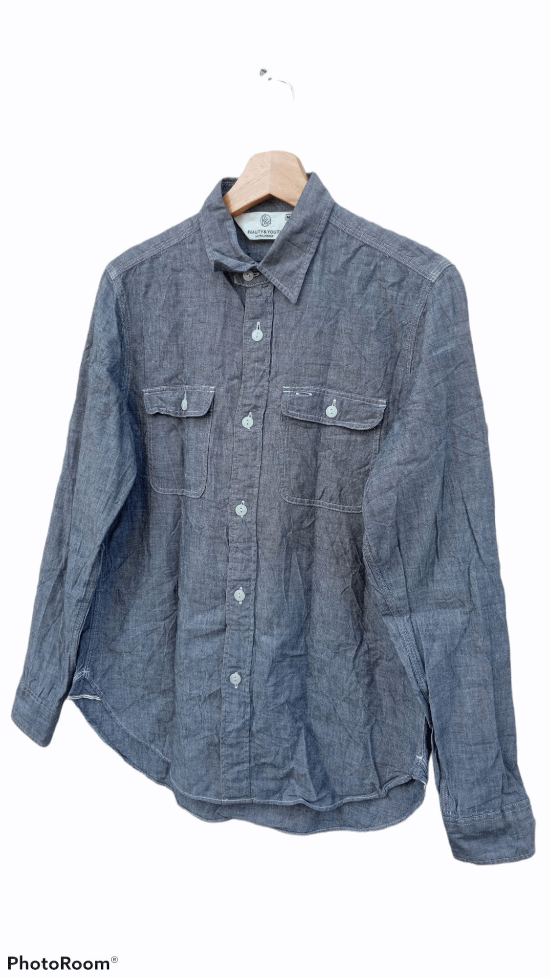 BEAUTY&YOUTH × Japanese Brand × United Arrows 🔥🔥Beauty & Youth x United Arrows Chambray Shirt Size US S / EU 44-46 / 1 - 3 Thumbnail