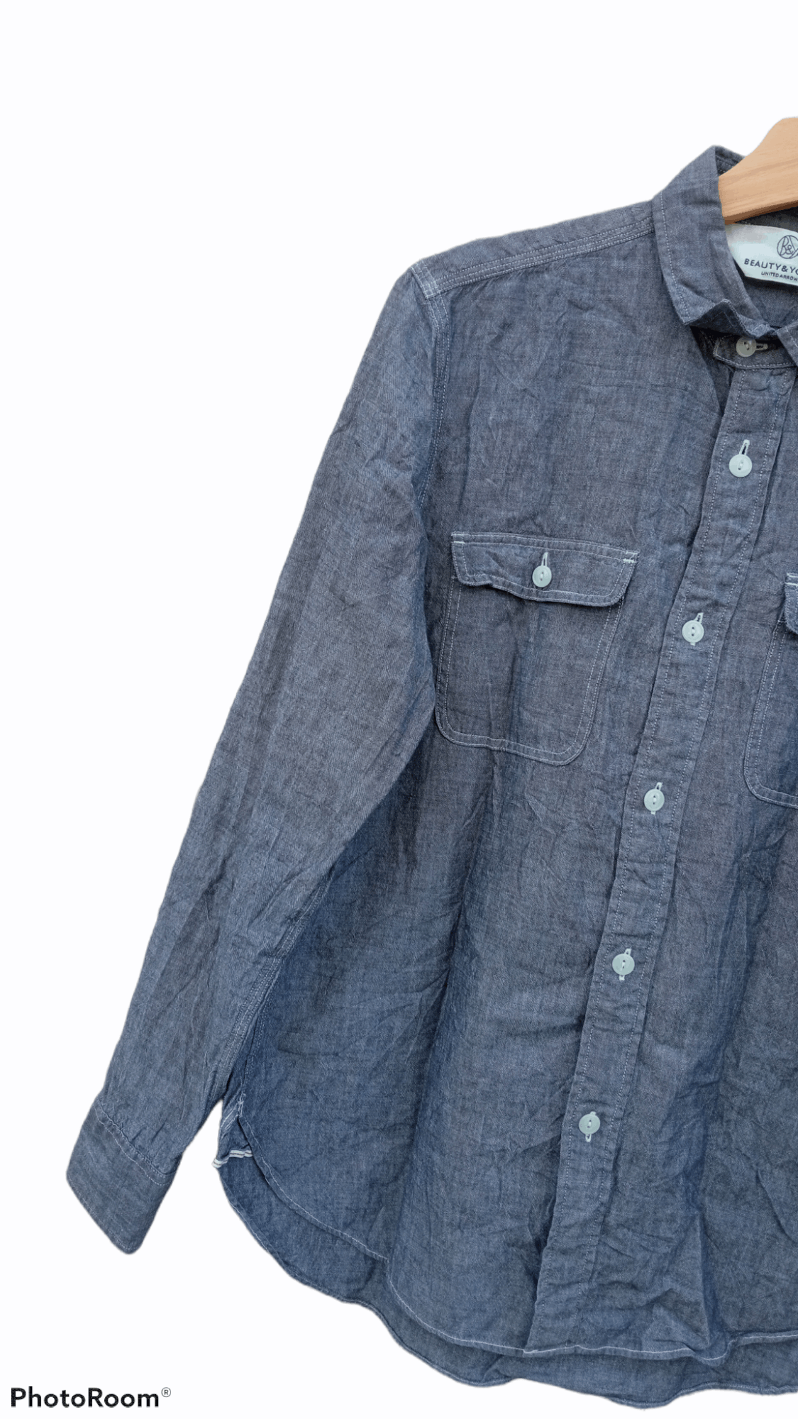 BEAUTY&YOUTH × Japanese Brand × United Arrows 🔥🔥Beauty & Youth x United Arrows Chambray Shirt Size US S / EU 44-46 / 1 - 8 Thumbnail
