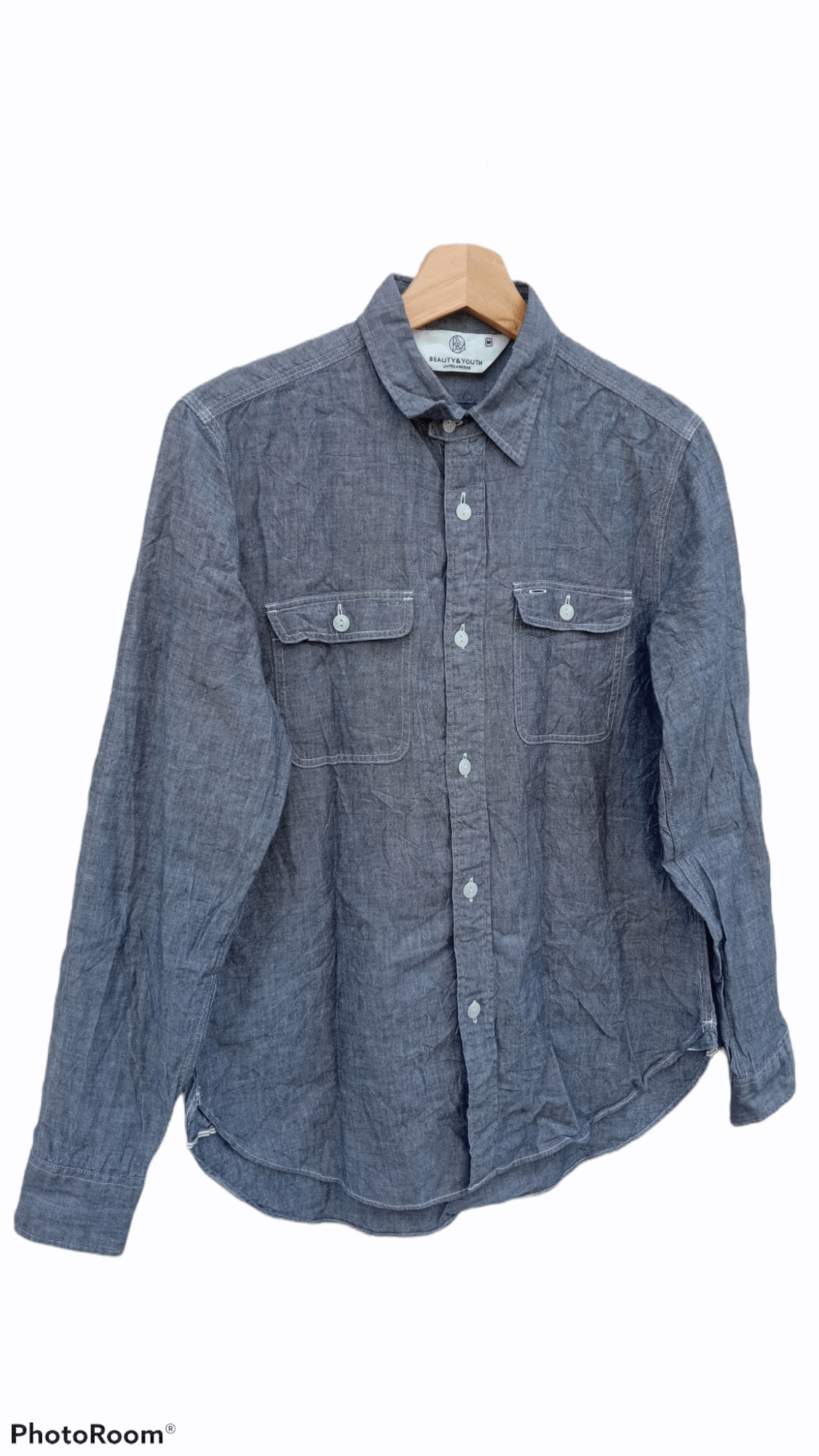 BEAUTY&YOUTH × Japanese Brand × United Arrows 🔥🔥Beauty & Youth x United Arrows Chambray Shirt Size US S / EU 44-46 / 1 - 2 Thumbnail