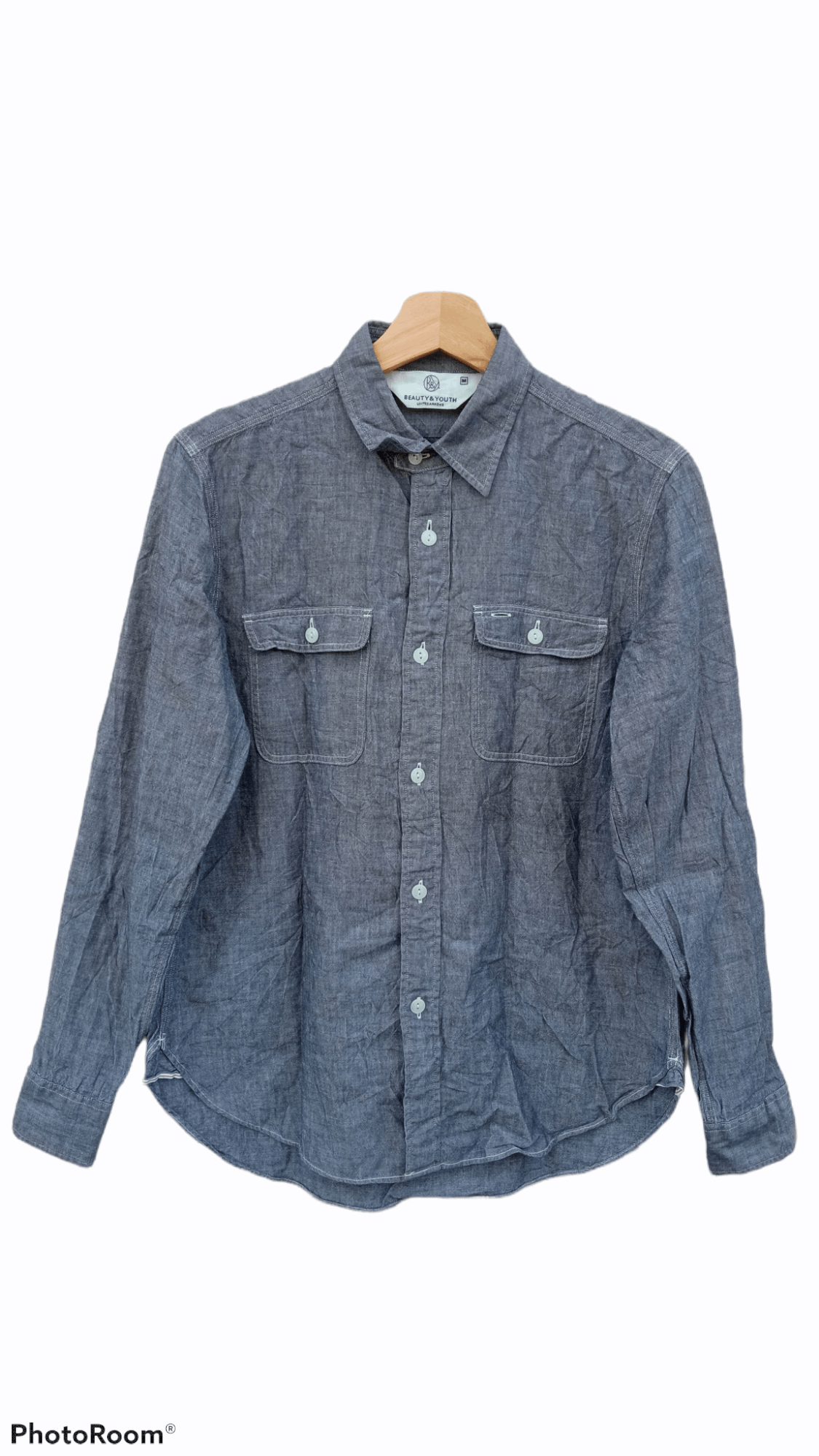 BEAUTY&YOUTH × Japanese Brand × United Arrows 🔥🔥Beauty & Youth x United Arrows Chambray Shirt Size US S / EU 44-46 / 1 - 1 Thumbnail