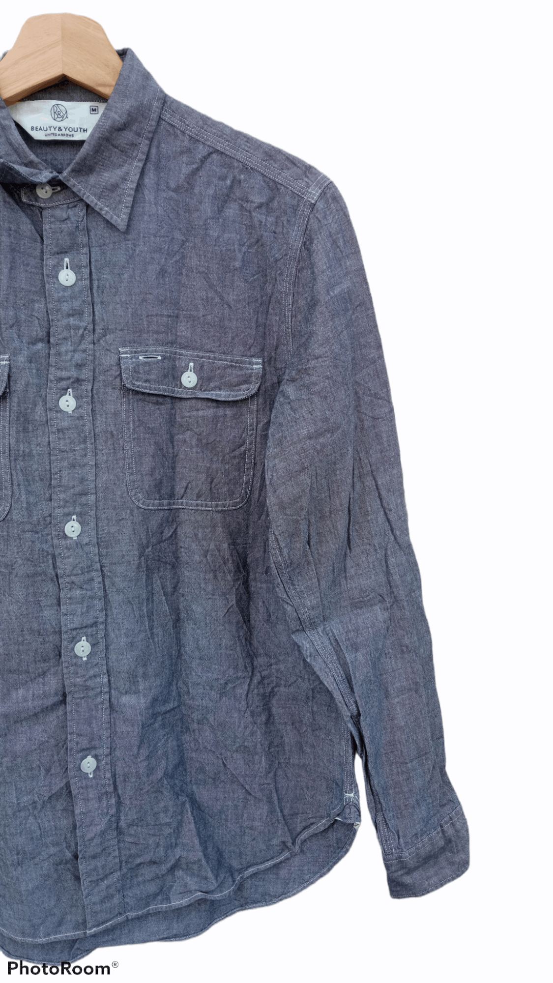 BEAUTY&YOUTH × Japanese Brand × United Arrows 🔥🔥Beauty & Youth x United Arrows Chambray Shirt Size US S / EU 44-46 / 1 - 5 Thumbnail