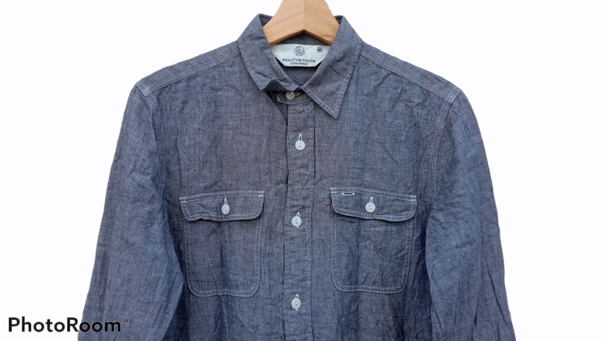 BEAUTY&YOUTH × Japanese Brand × United Arrows 🔥🔥Beauty & Youth x United Arrows Chambray Shirt Size US S / EU 44-46 / 1 - 12 Thumbnail