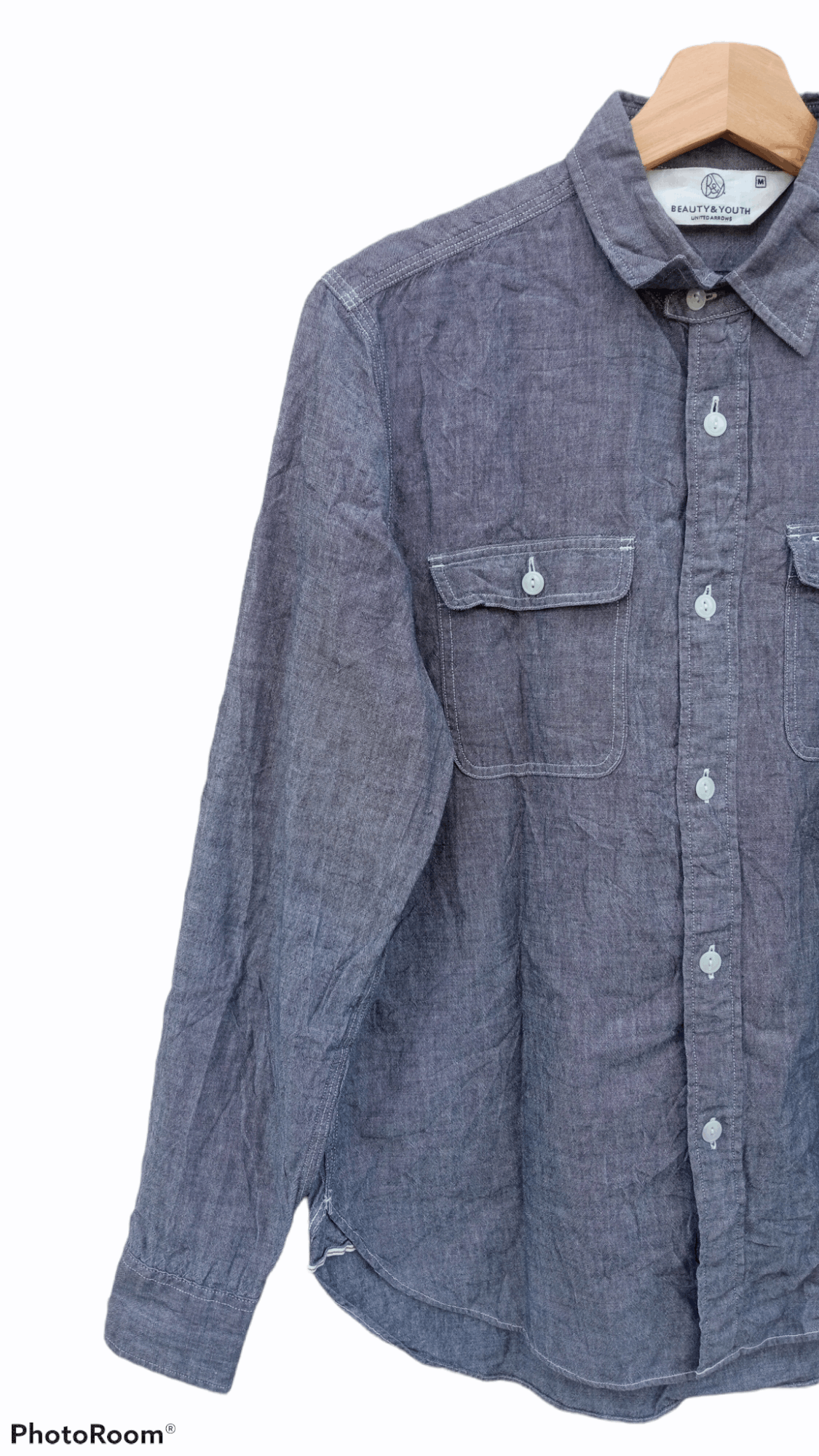 BEAUTY&YOUTH × Japanese Brand × United Arrows 🔥🔥Beauty & Youth x United Arrows Chambray Shirt Size US S / EU 44-46 / 1 - 4 Thumbnail