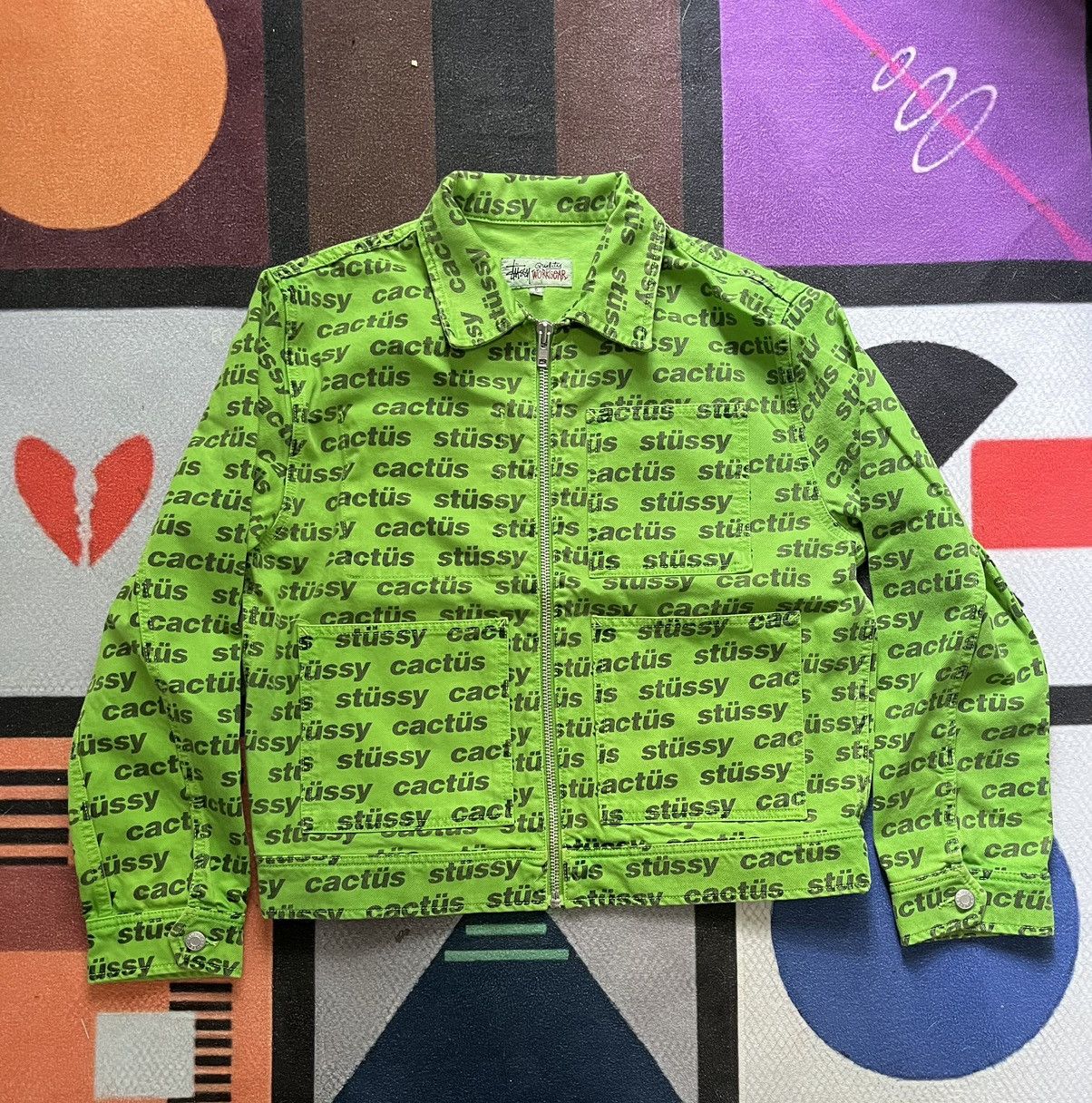 Stussy CPFM Cactus Zip Work Jacket XLサイズメンズ - その他