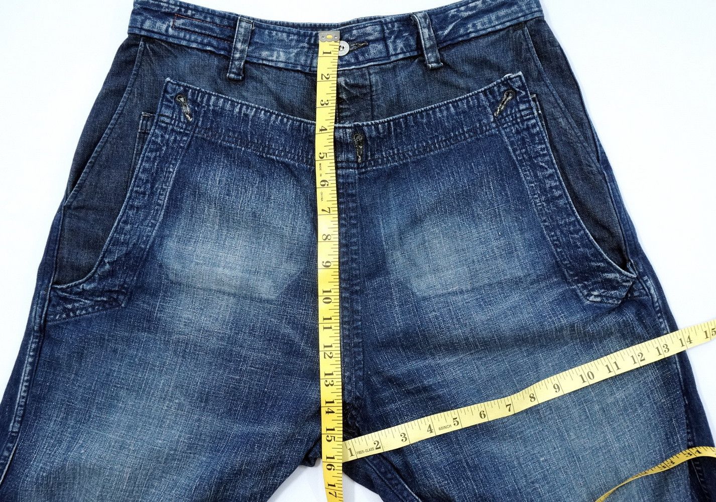 Japanese Brand Vintage Japan JOHN BULL Front Flap button Fly Jeans Size US 31 - 13 Thumbnail