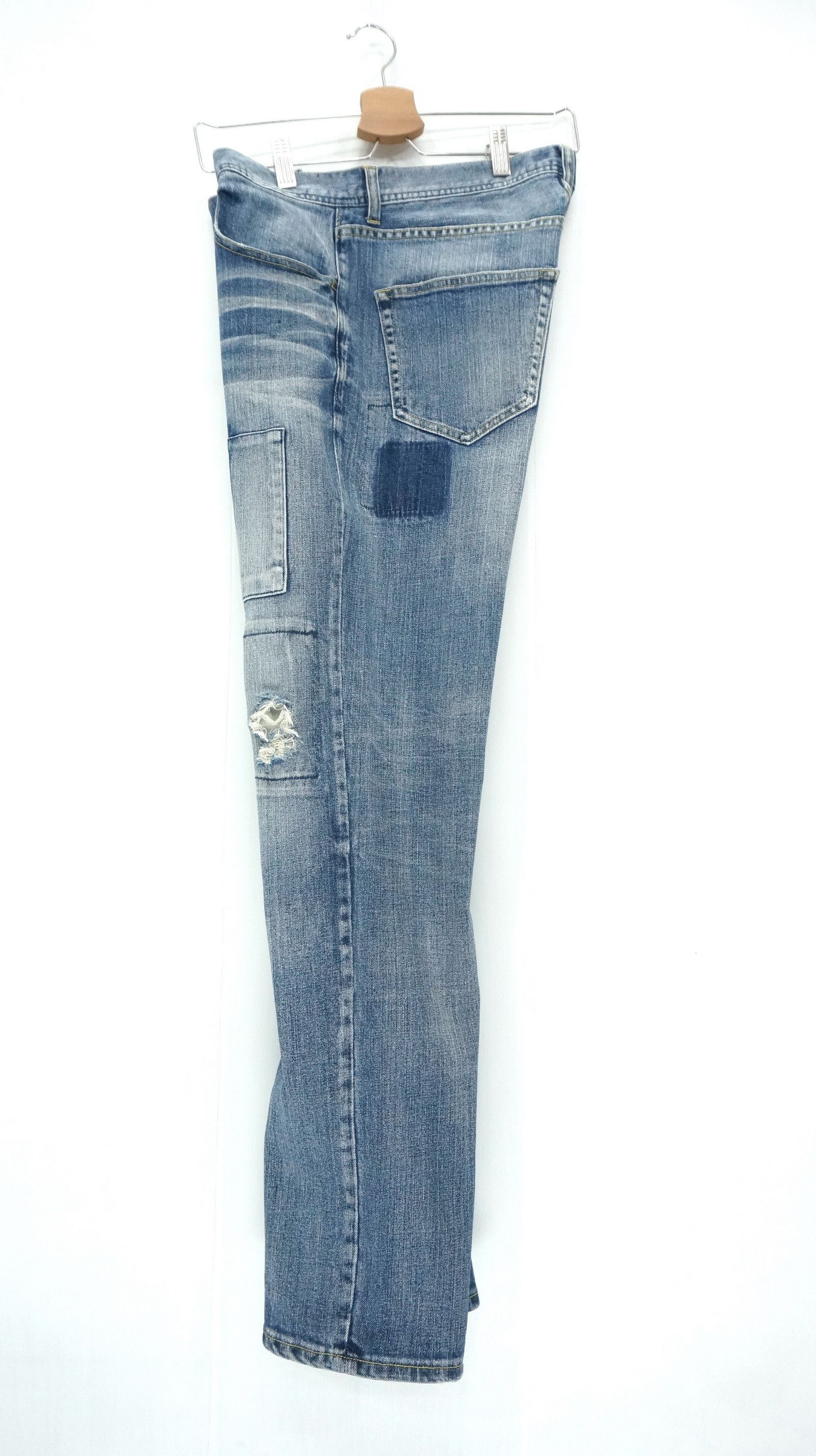 Japan FLASH REPORT Distressed Rip Patchwork Jeans