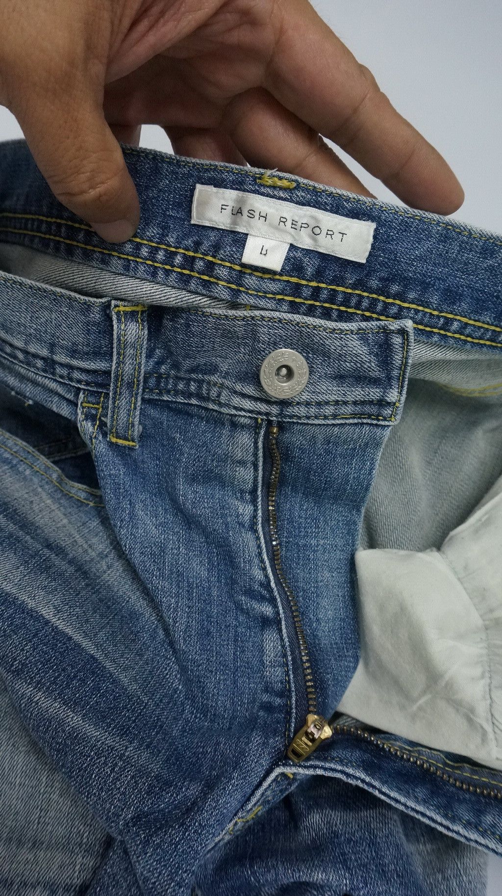 Japan FLASH REPORT Distressed Rip Patchwork Jeans