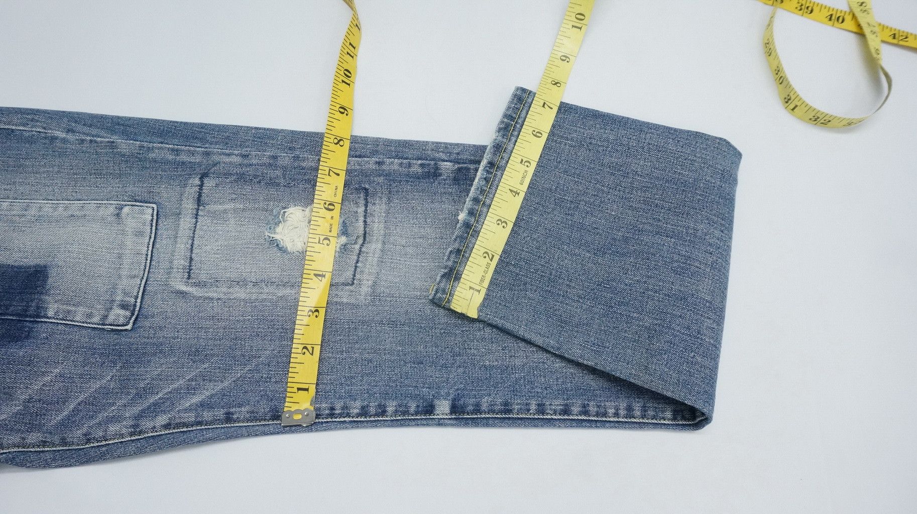 Japan FLASH REPORT Distressed Rip Patchwork Jeans