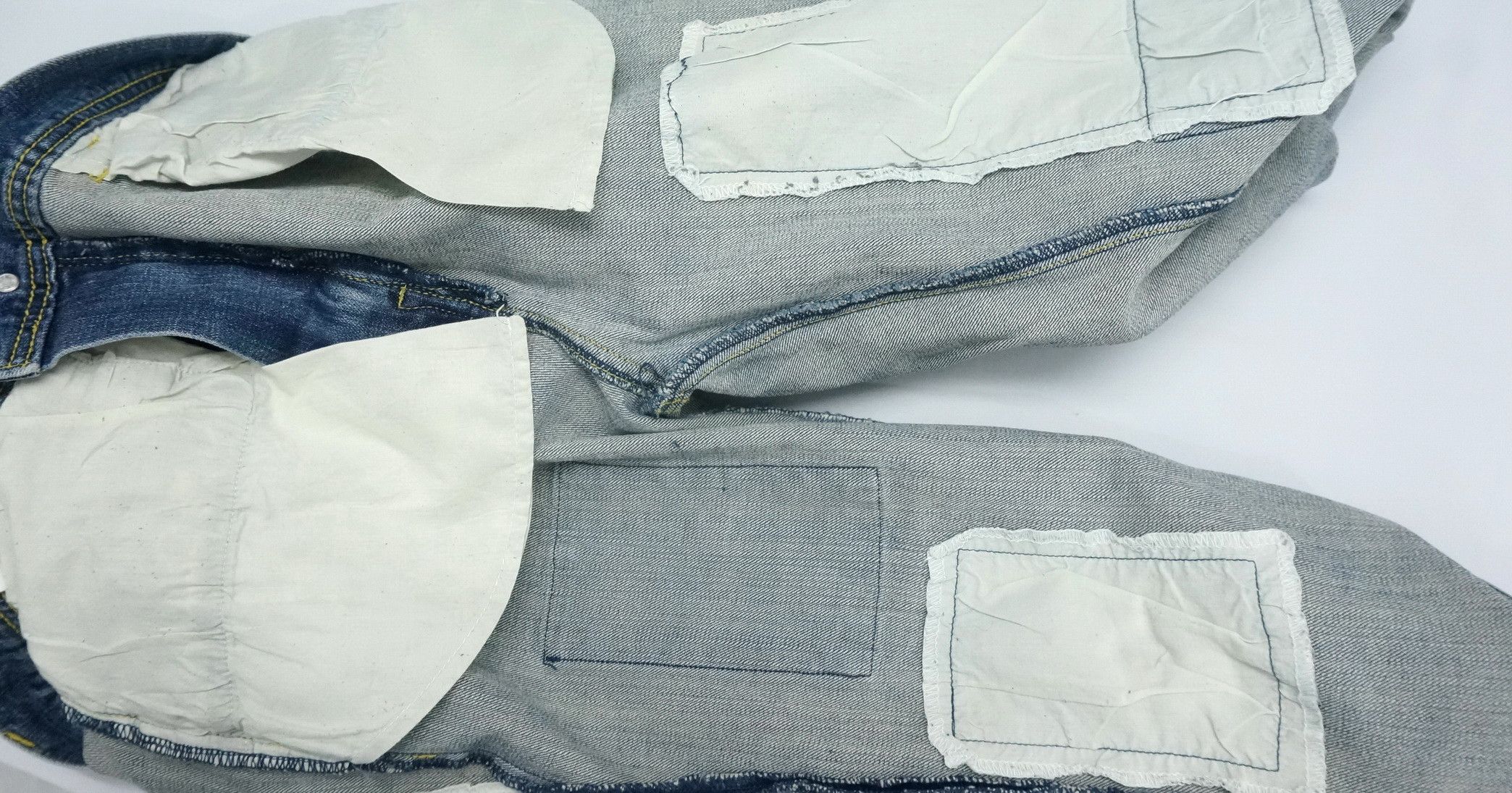 Japan FLASH REPORT Distressed Rip Patchwork Jeans