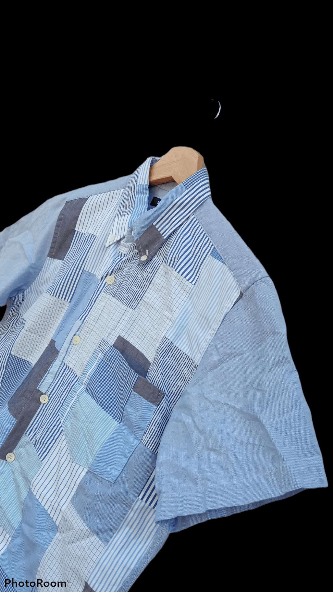 Japanese Brand × Vintage 🔥🔥Tabloid News Patchwork Shirt Size US S / EU 44-46 / 1 - 10 Thumbnail