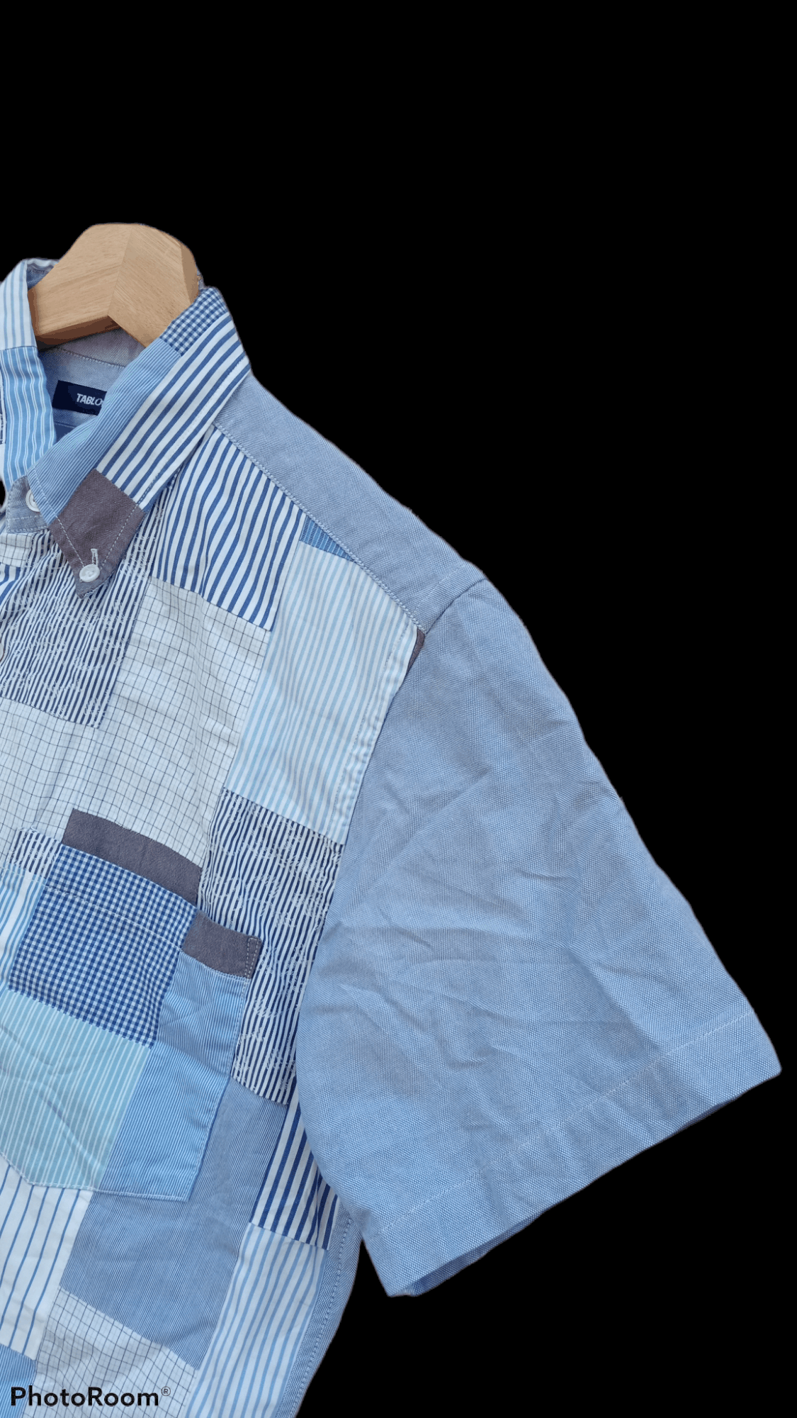 Japanese Brand × Vintage 🔥🔥Tabloid News Patchwork Shirt Size US S / EU 44-46 / 1 - 11 Thumbnail