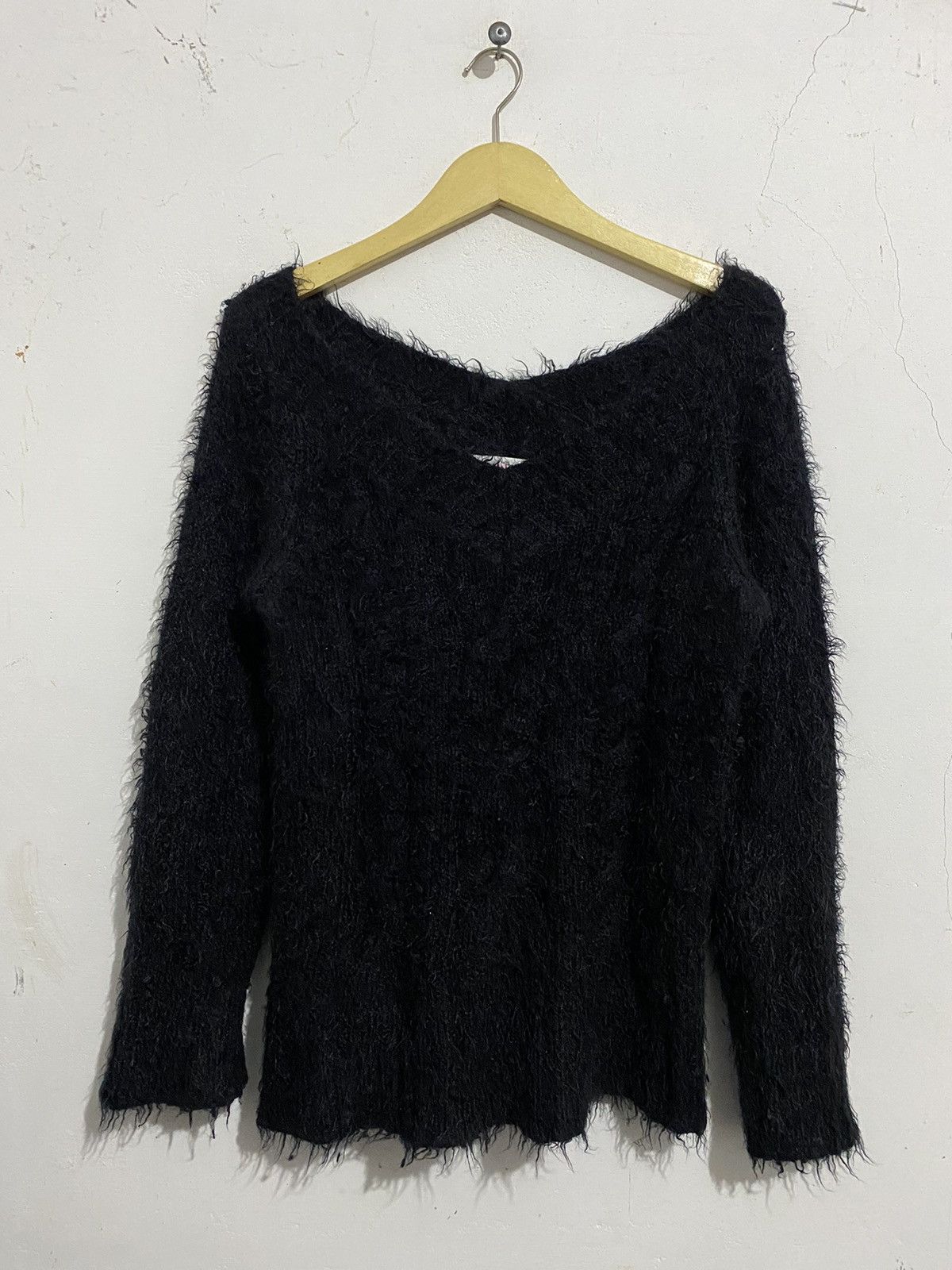 image of 20471120 x Beauty Beast Bindingoffercolza Japanesebrand Mohair Sweatshirt in Black (Size Medium)