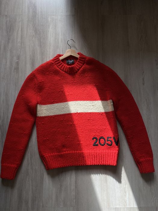 Raf Simons Calvin Klein 205W39NYC x Raf Simons Red knitwear | Grailed