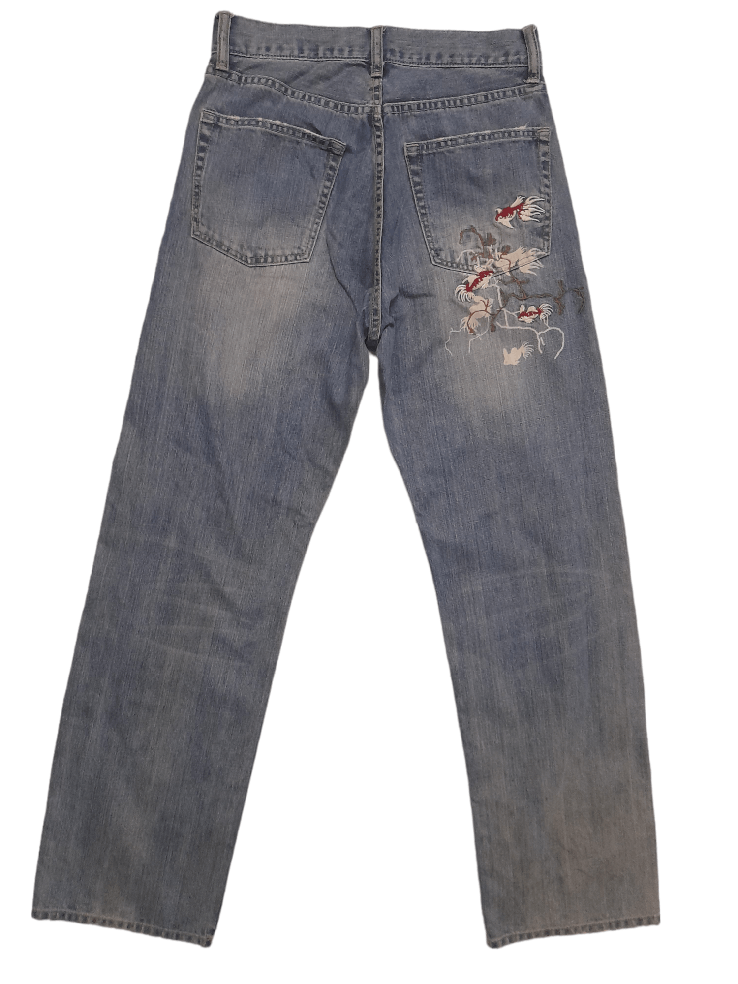 Japanese Brand Sukajan Denim Embroidered (E44) Size US 28 / EU 44 - 1 Thumbnail