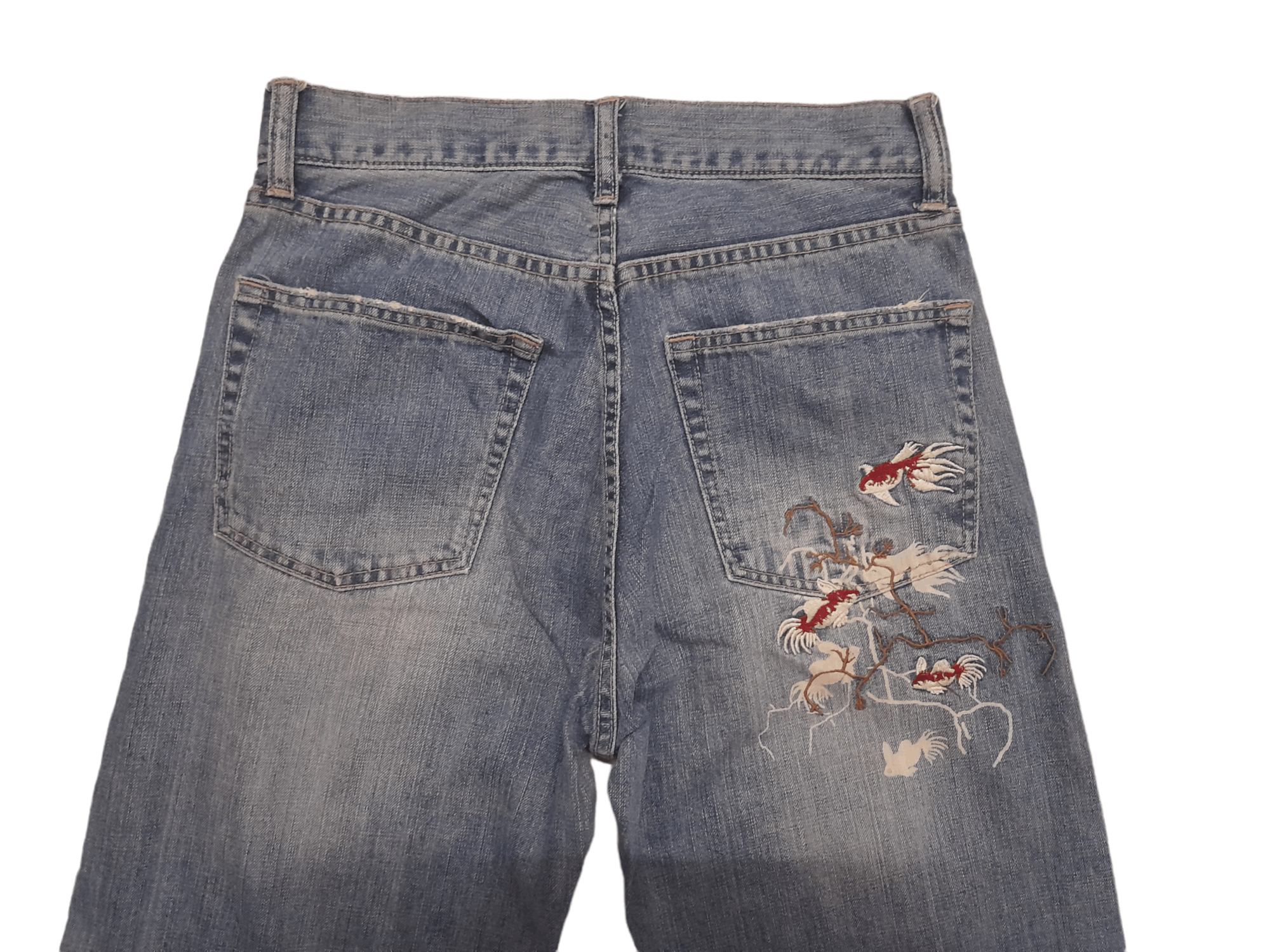 Japanese Brand Sukajan Denim Embroidered (E44) Size US 28 / EU 44 - 2 Thumbnail