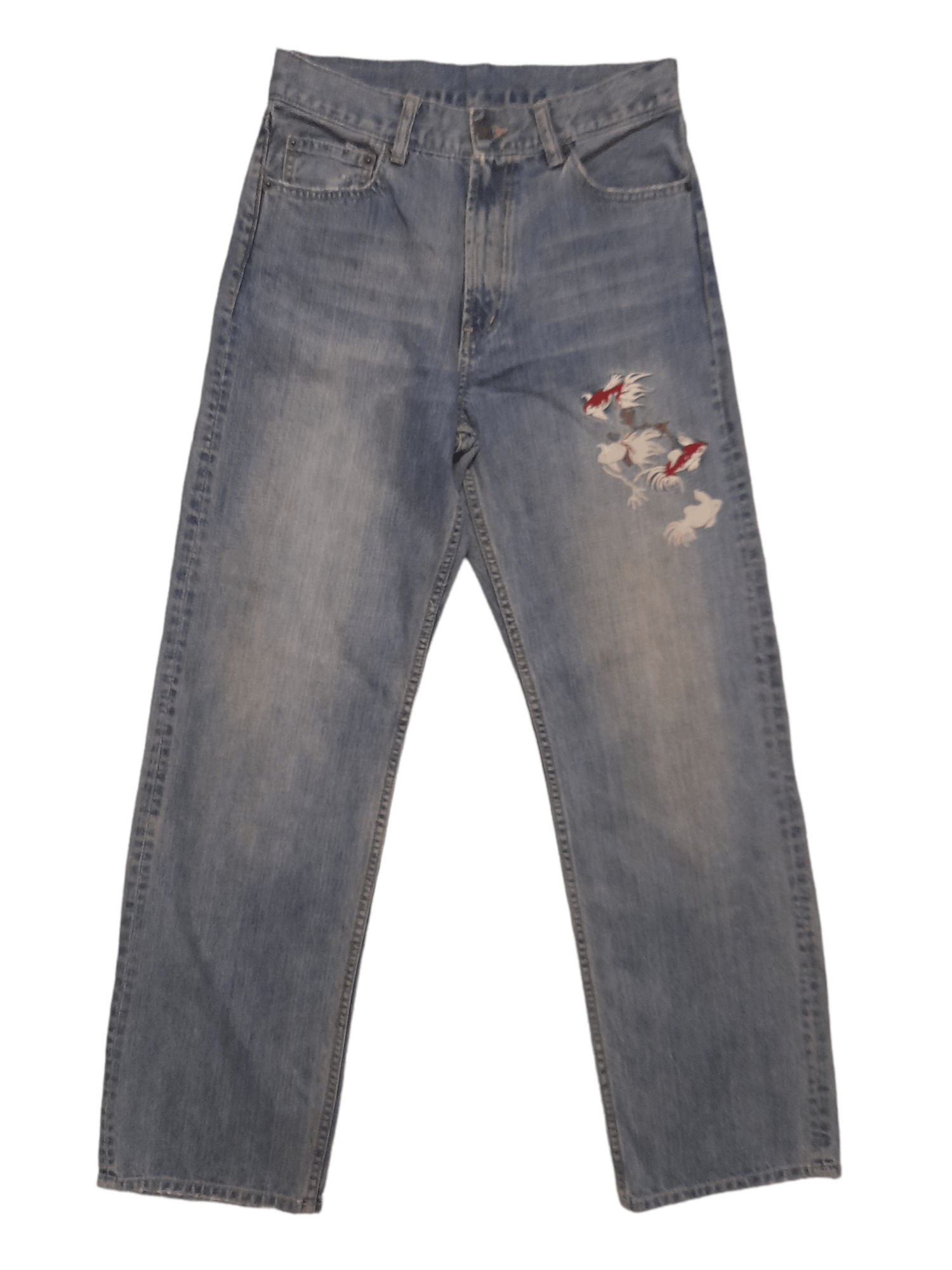 Japanese Brand Sukajan Denim Embroidered (E44) Size US 28 / EU 44 - 4 Thumbnail