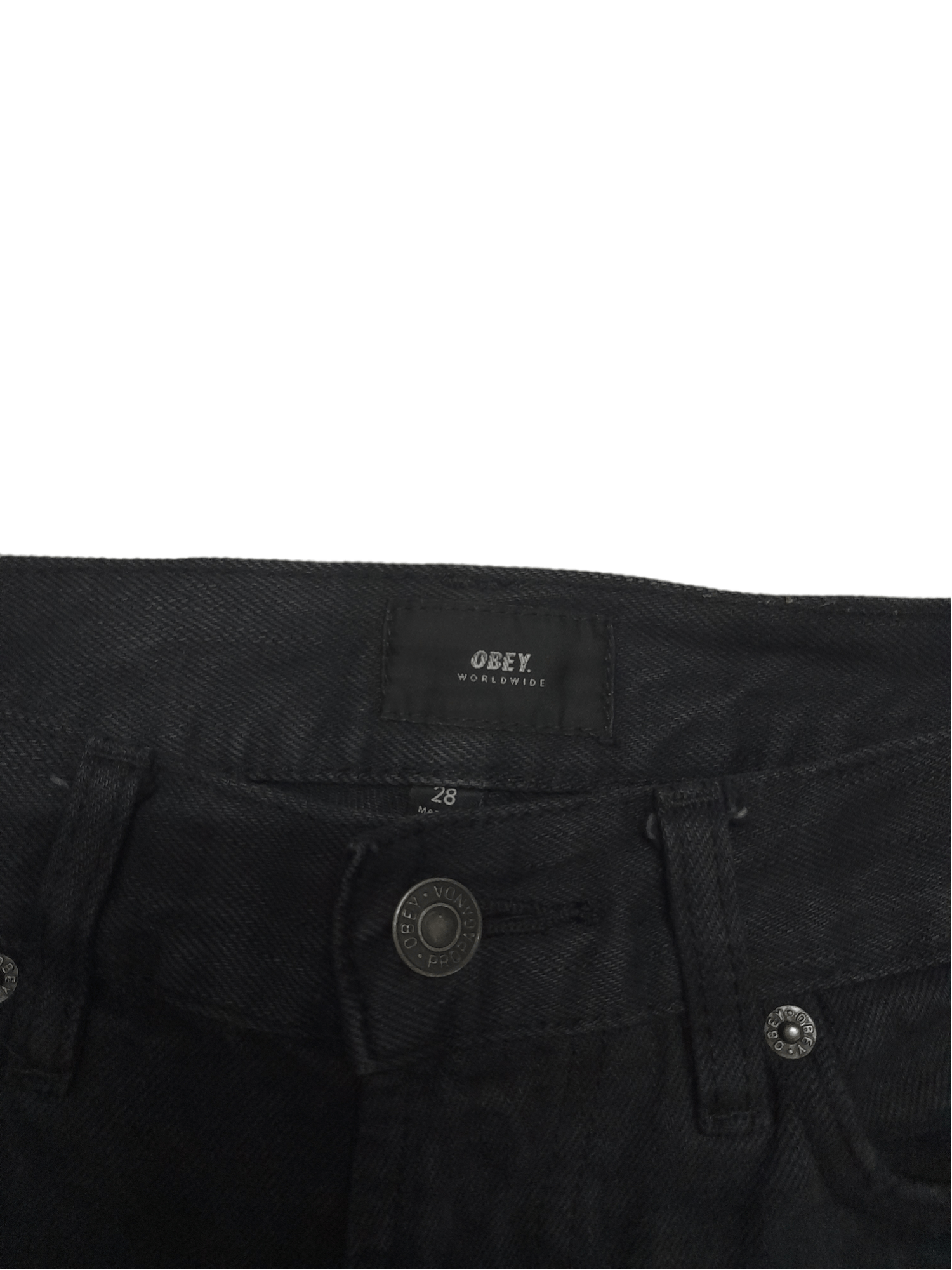 Obey Obey Distressed Denim (E43) Size US 29 - 4 Thumbnail