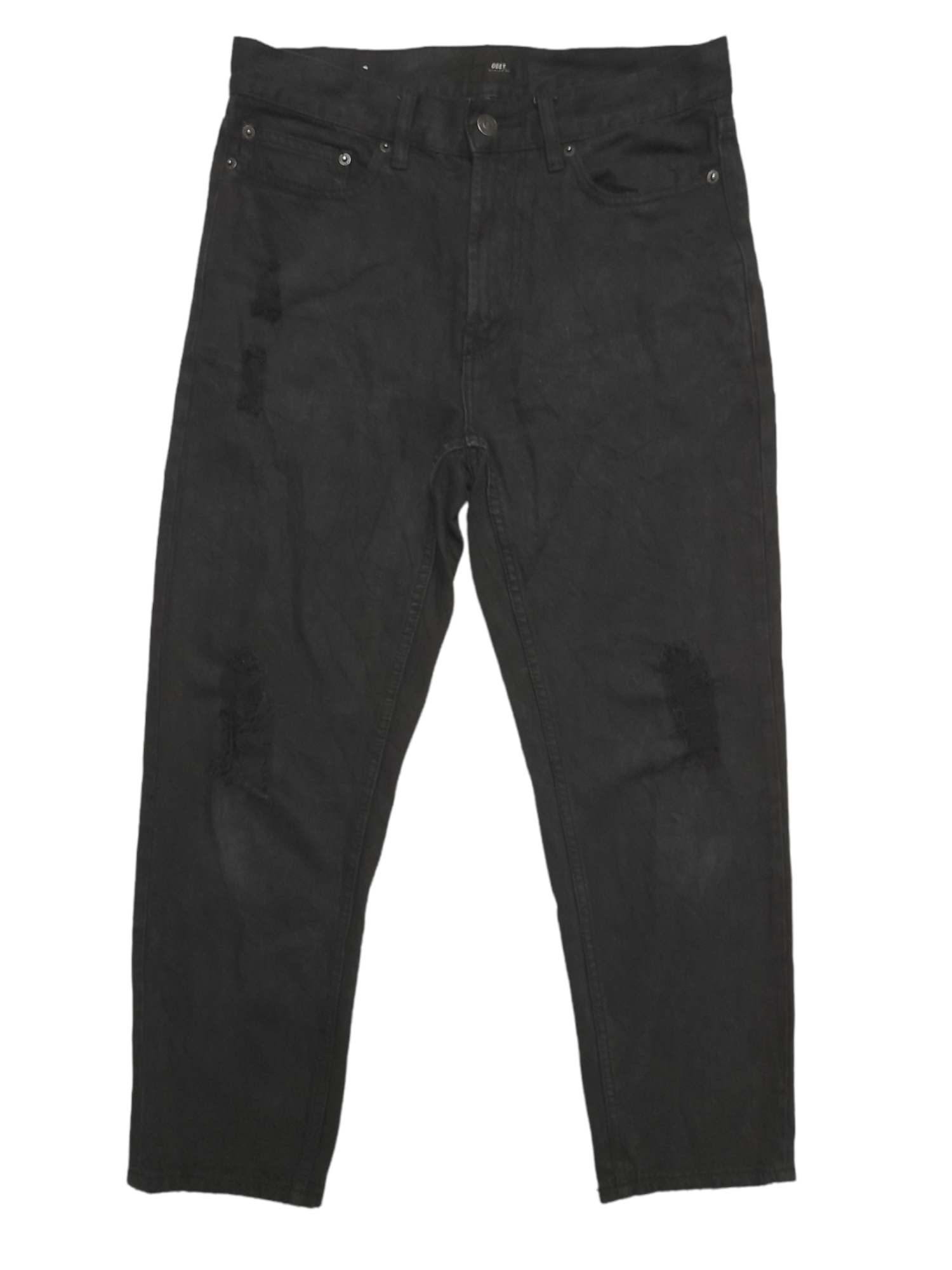 Obey Obey Distressed Denim (E43) Size US 29 - 1 Thumbnail