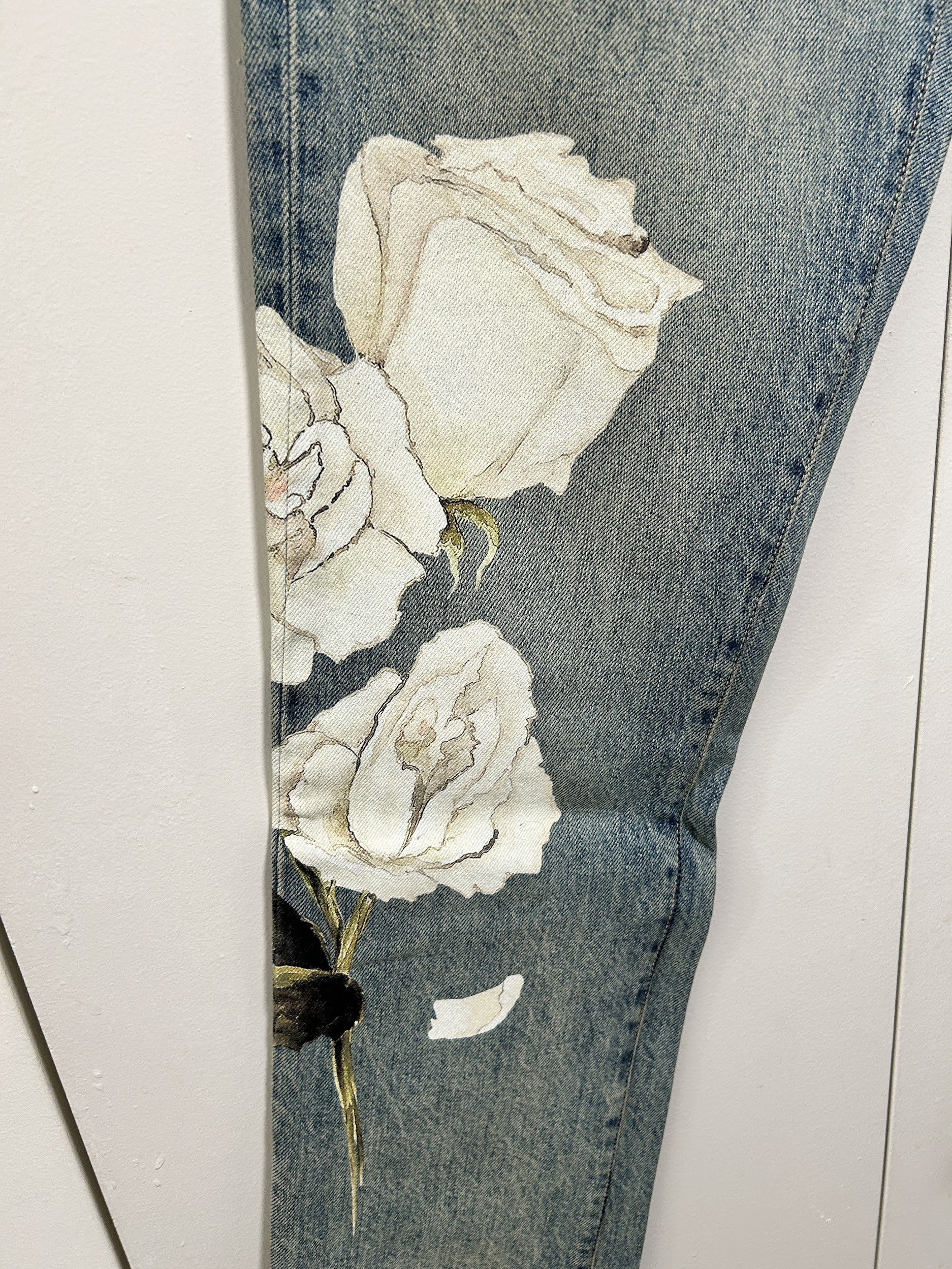 Amiri Amiri flower painted jeans relaxed size 30 Size US 30 / EU 46 - 6 Thumbnail