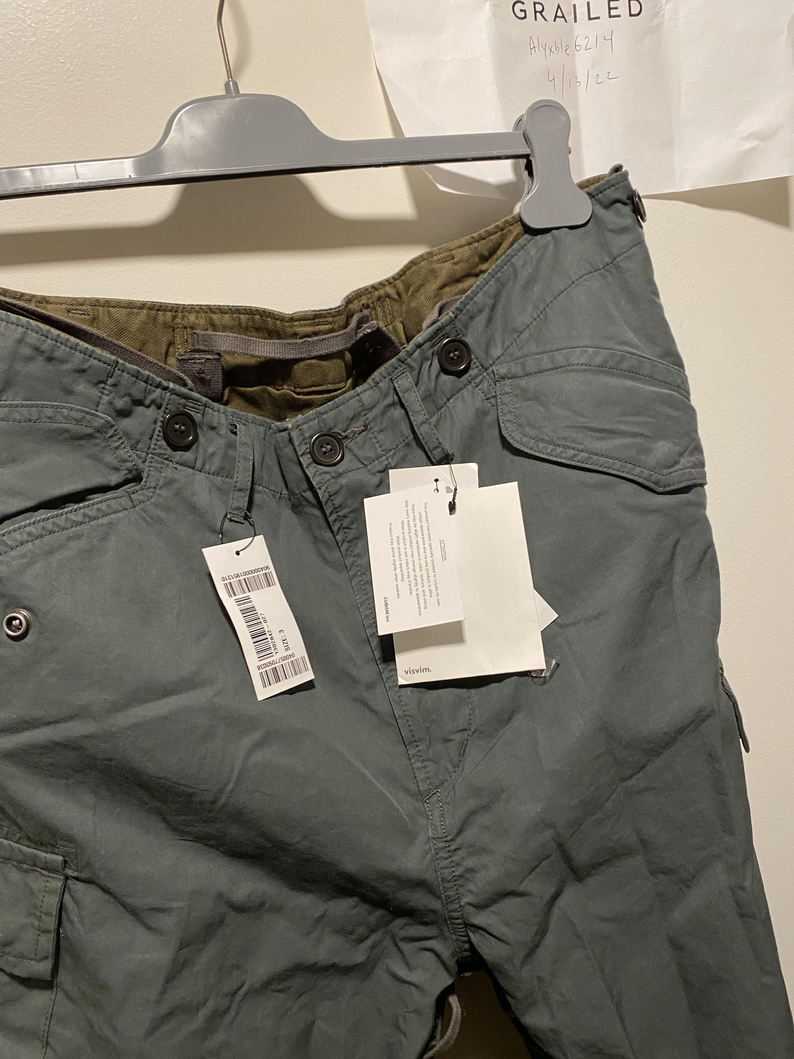 Visvim Visvim Green Jumbo Eiger Sanction Cargo Pants In Olive Size US 36 / EU 52 - 9 Thumbnail
