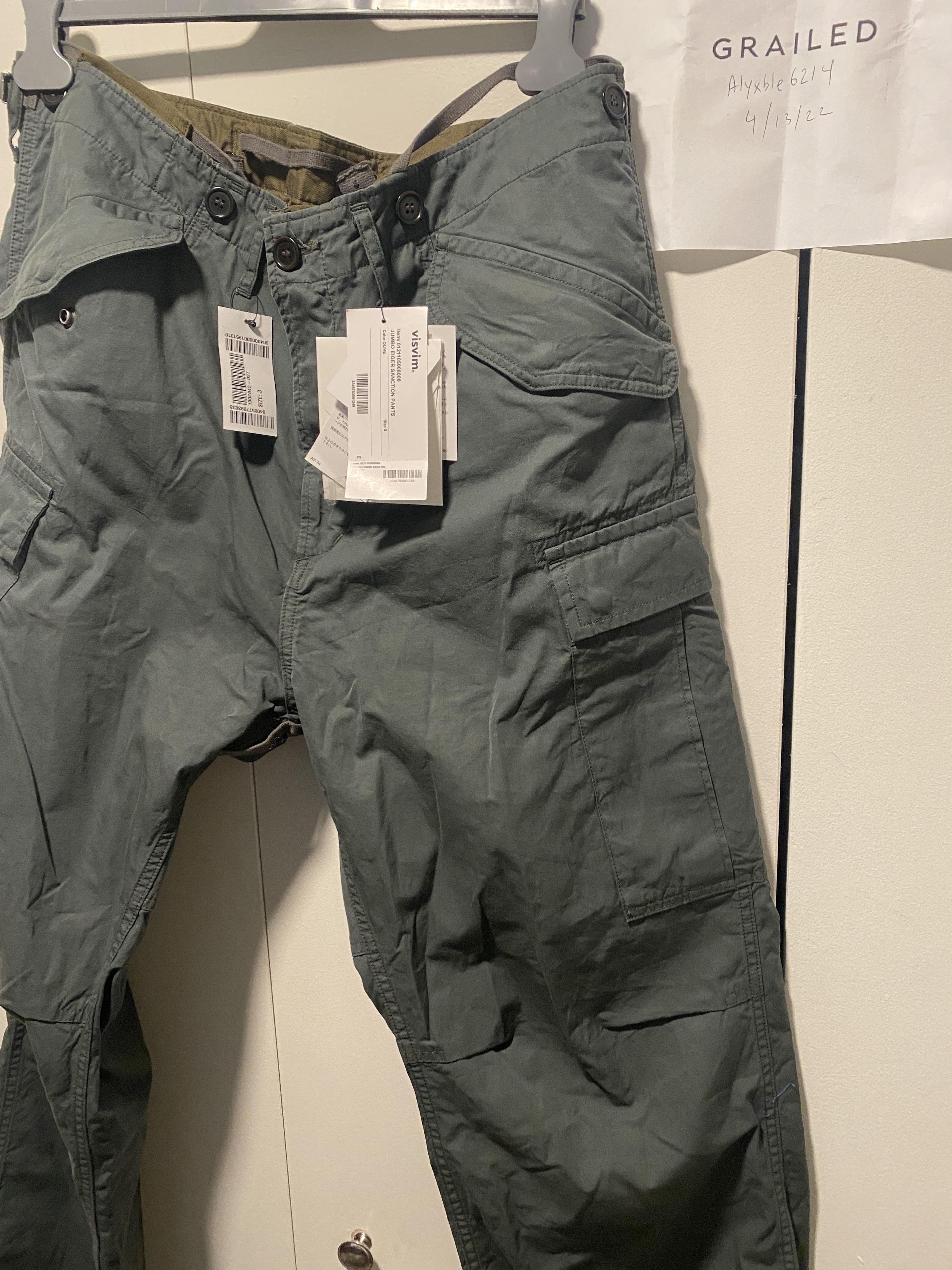 Visvim Visvim Green Jumbo Eiger Sanction Cargo Pants In Olive Size US 36 / EU 52 - 10 Thumbnail