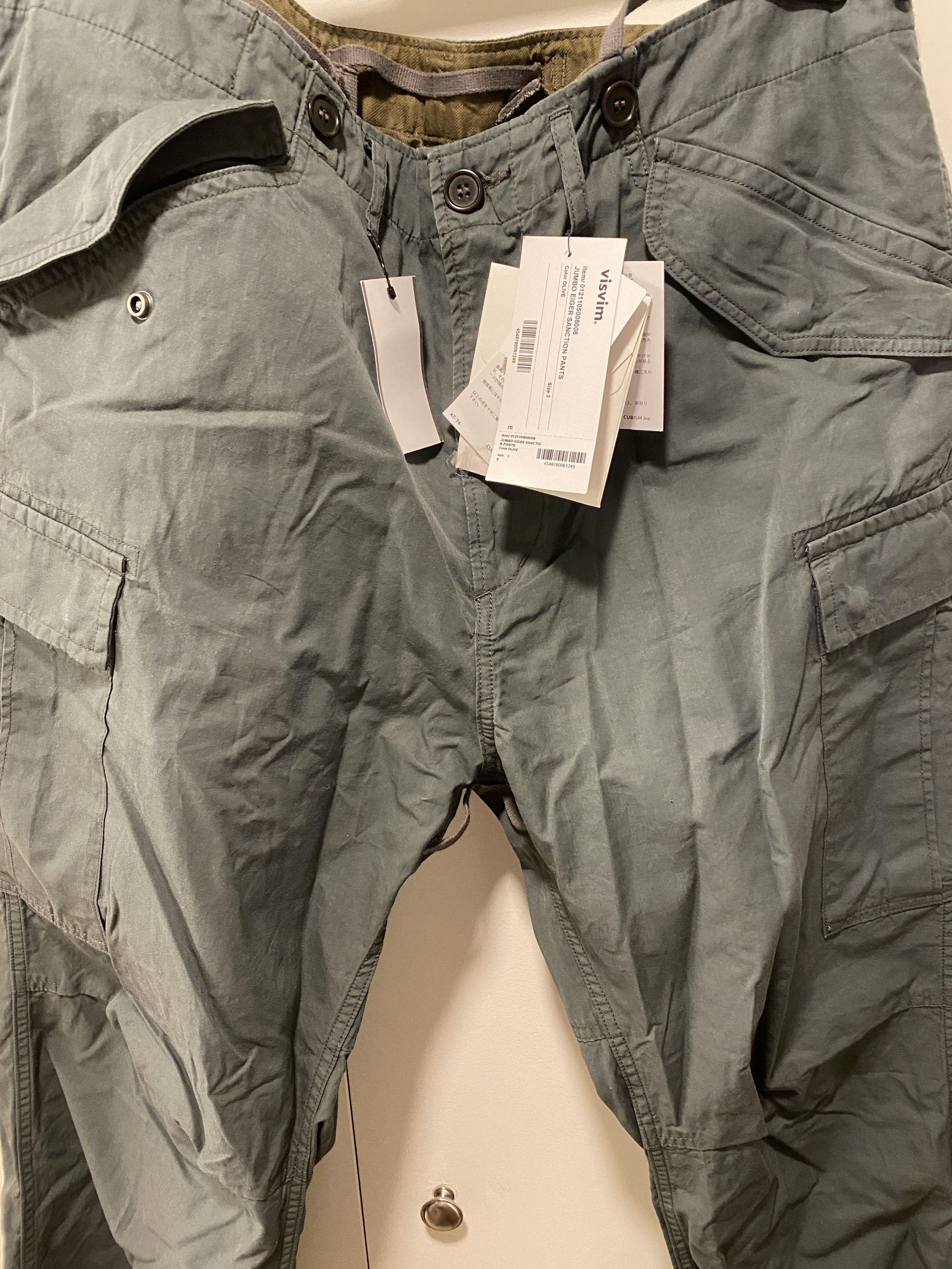 Visvim Visvim Green Jumbo Eiger Sanction Cargo Pants In Olive Size US 36 / EU 52 - 4 Thumbnail