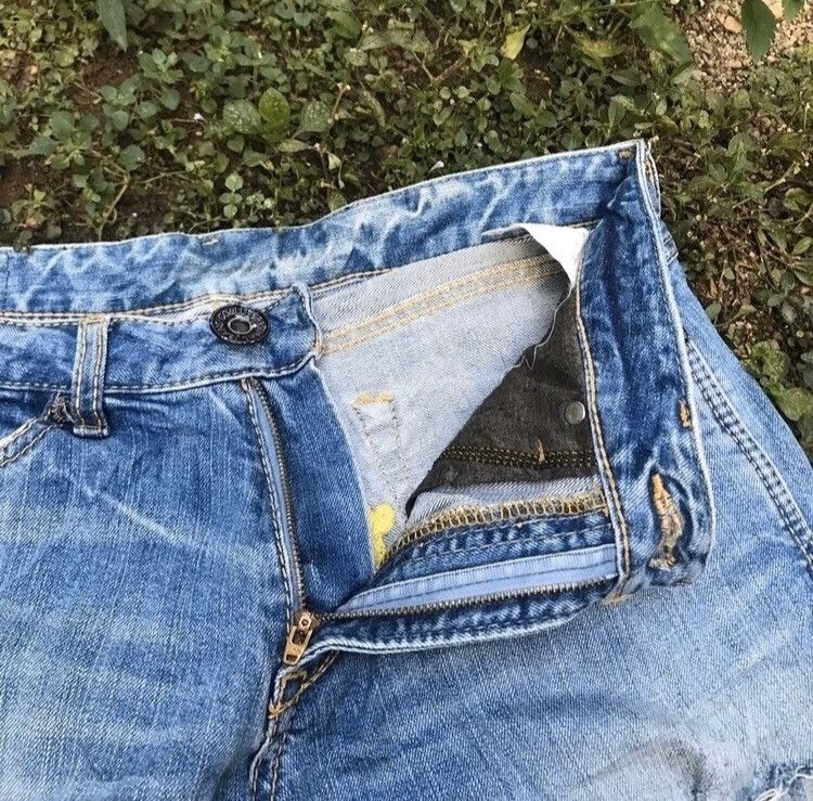 Japanese Brand CO&lu distressed denim jeans 32 Size US 32 / EU 48 - 7 Thumbnail