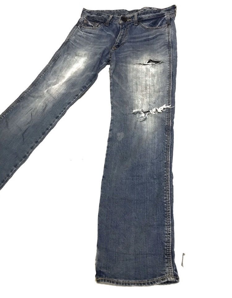 Japanese Brand CO&lu distressed denim jeans 32 Size US 32 / EU 48 - 4 Thumbnail
