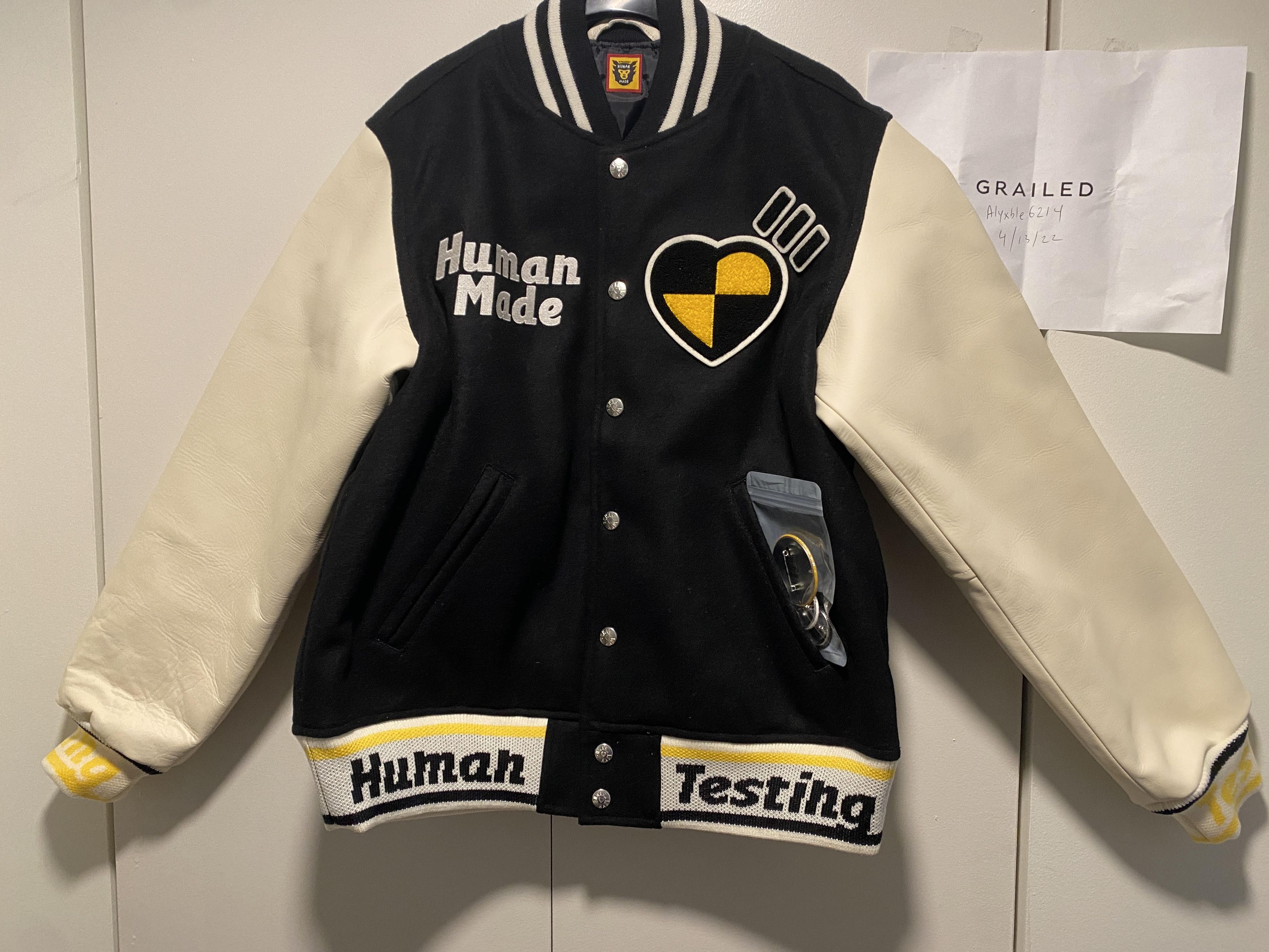 A$AP Rocky × Human Made Varsity Testing Jacket leather Size US S / EU 44-46 / 1 - 10 Thumbnail