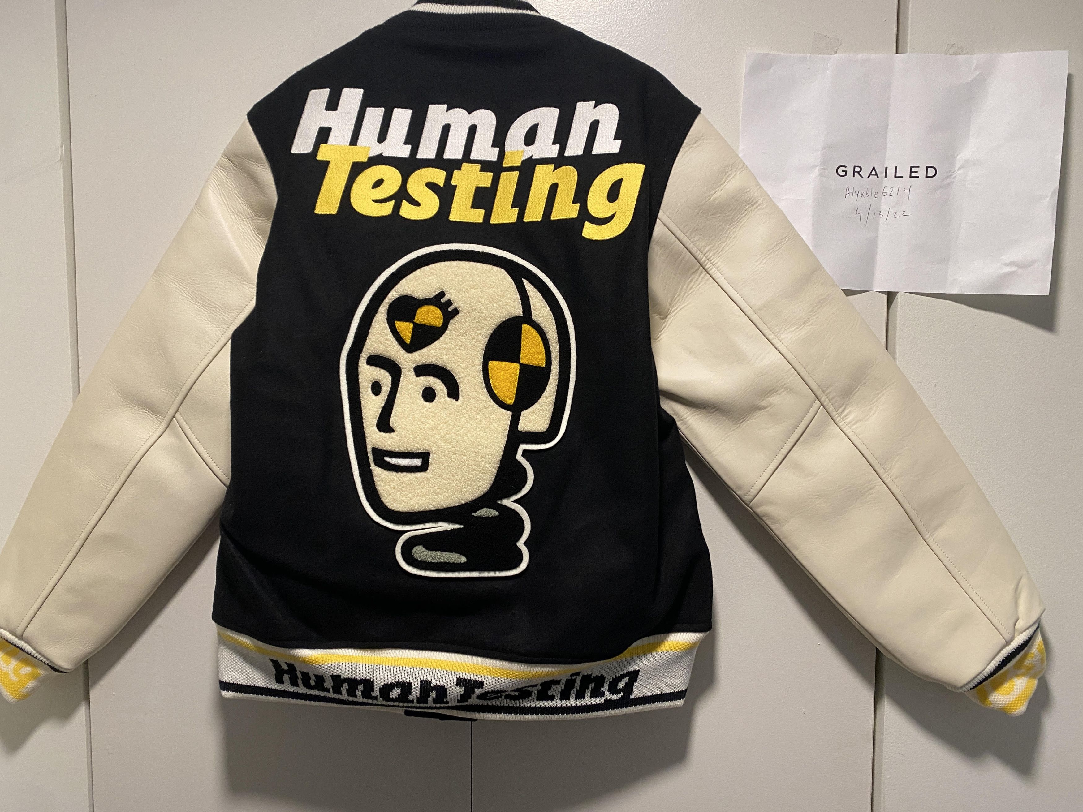 Human Made Varsity Testing Jacket leather | Grailed