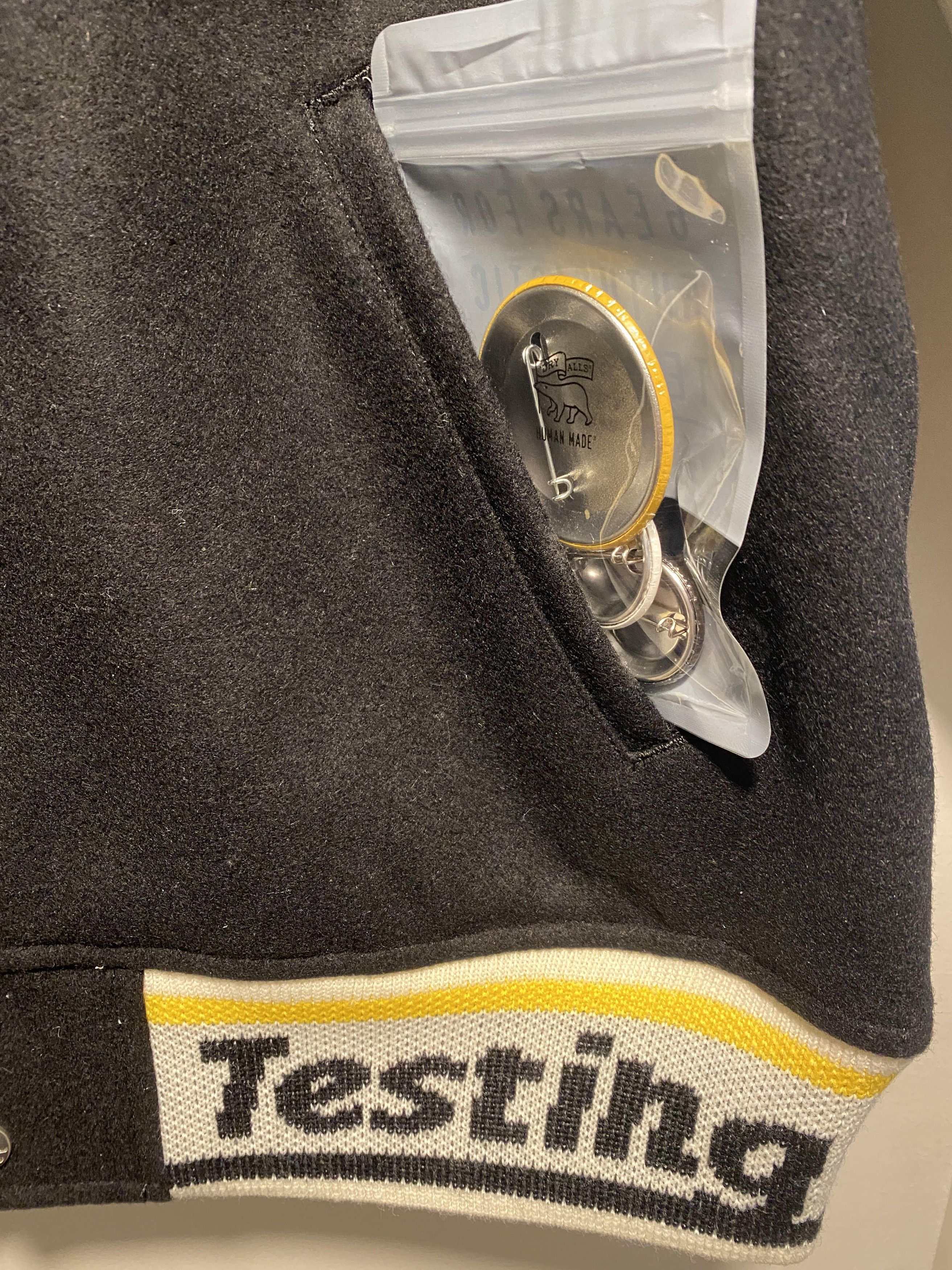 A$AP Rocky × Human Made Varsity Testing Jacket leather Size US S / EU 44-46 / 1 - 2 Thumbnail