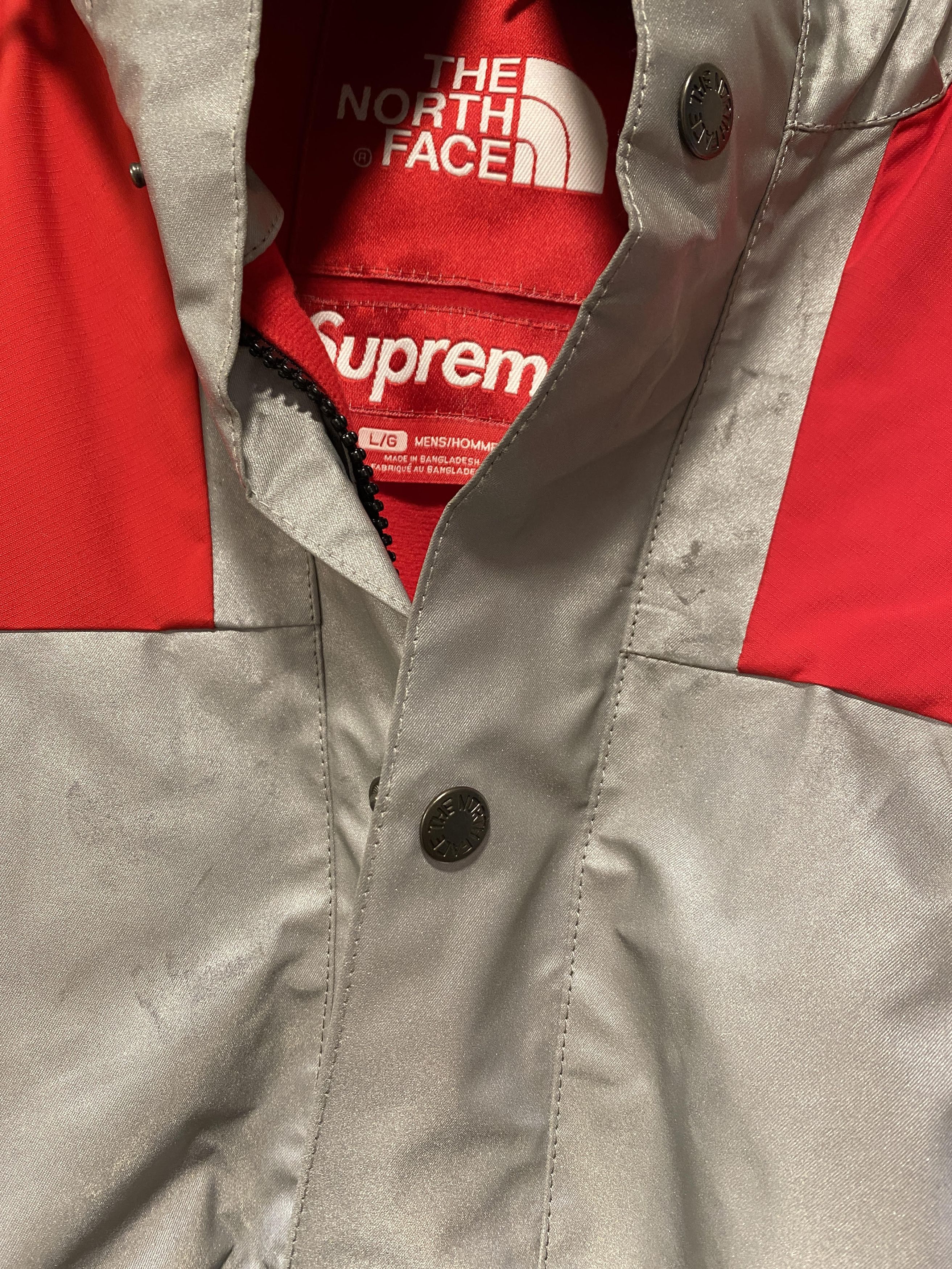 Supreme × The North Face Supreme The North Face 3M Reflective Mountain Jacket Red Size US L / EU 52-54 / 3 - 4 Thumbnail