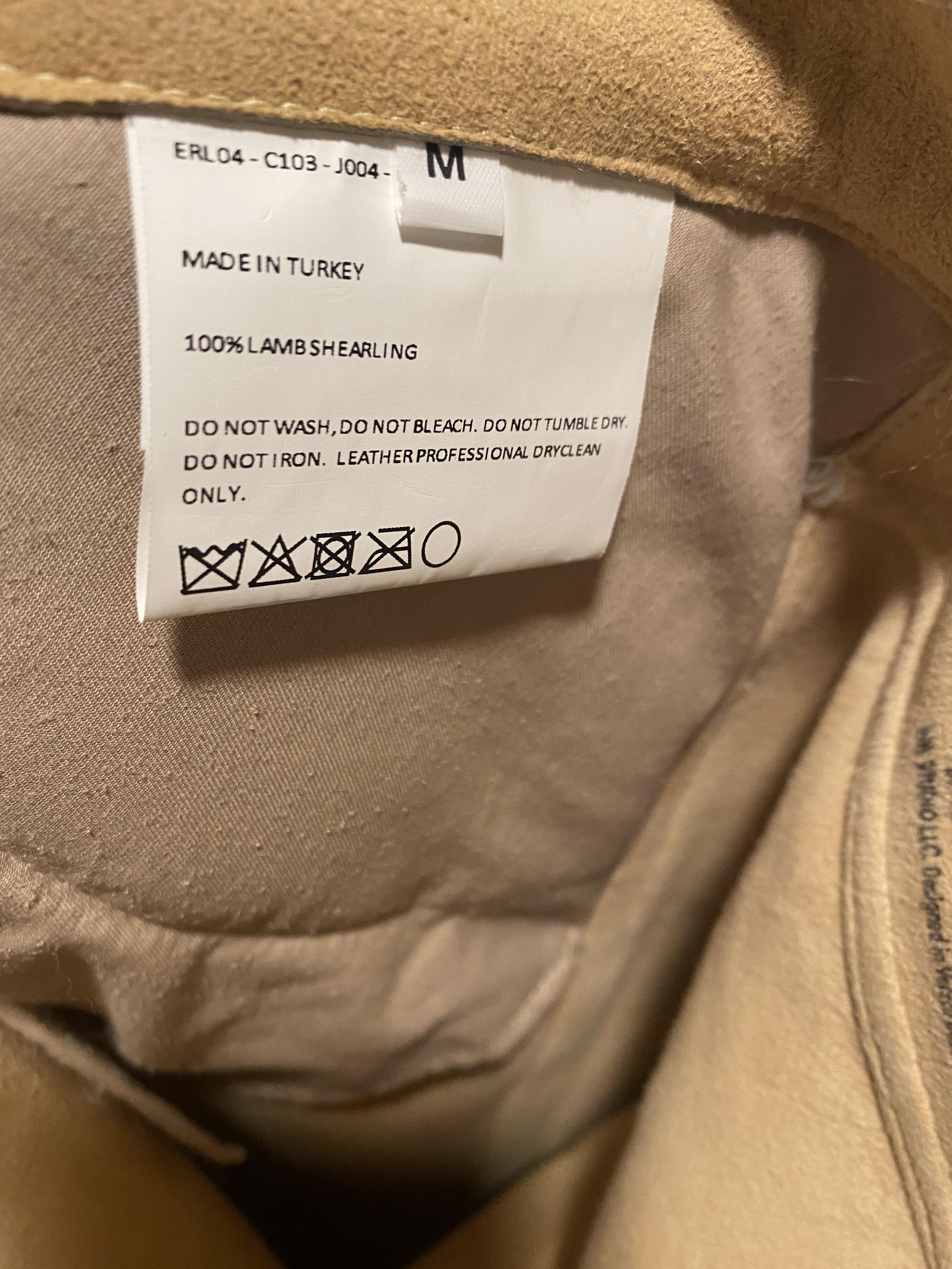 ERL ERL Beige Shearling Trousers sheepskin lamb Size US 32 / EU 48 - 6 Thumbnail