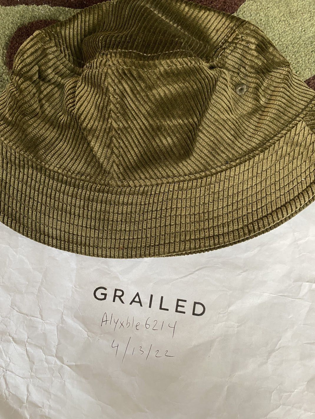 Aime Leon Dore Aime Chain Stitch Bucket Hat Corduroy Script - F/W 21 Size ONE SIZE - 2 Thumbnail