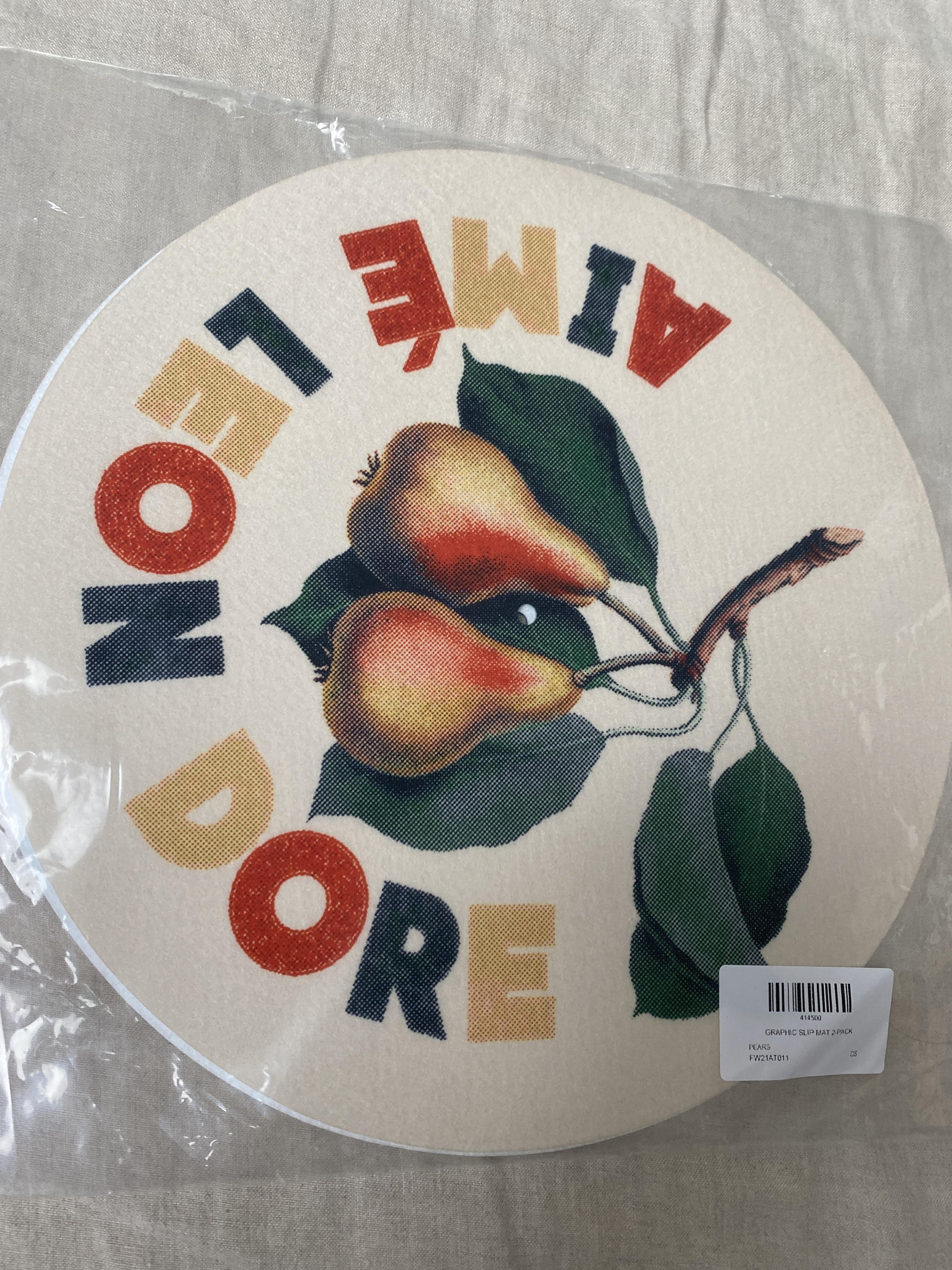 Aime Leon Dore Aime leon Dore Graphic Slip Mats ALD pear Size ONE SIZE - 2 Thumbnail