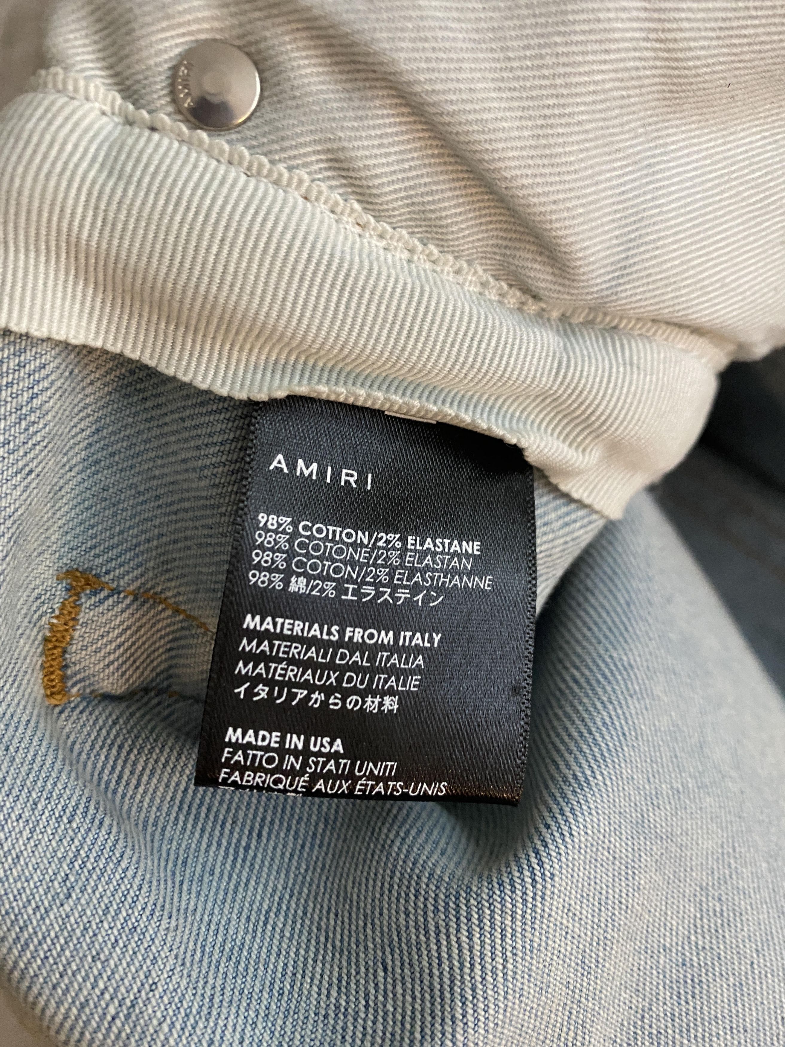 Amiri Amiri MX1 Animal-Print Distressed Skinny Jeans patch Size US 32 / EU 48 - 13 Thumbnail
