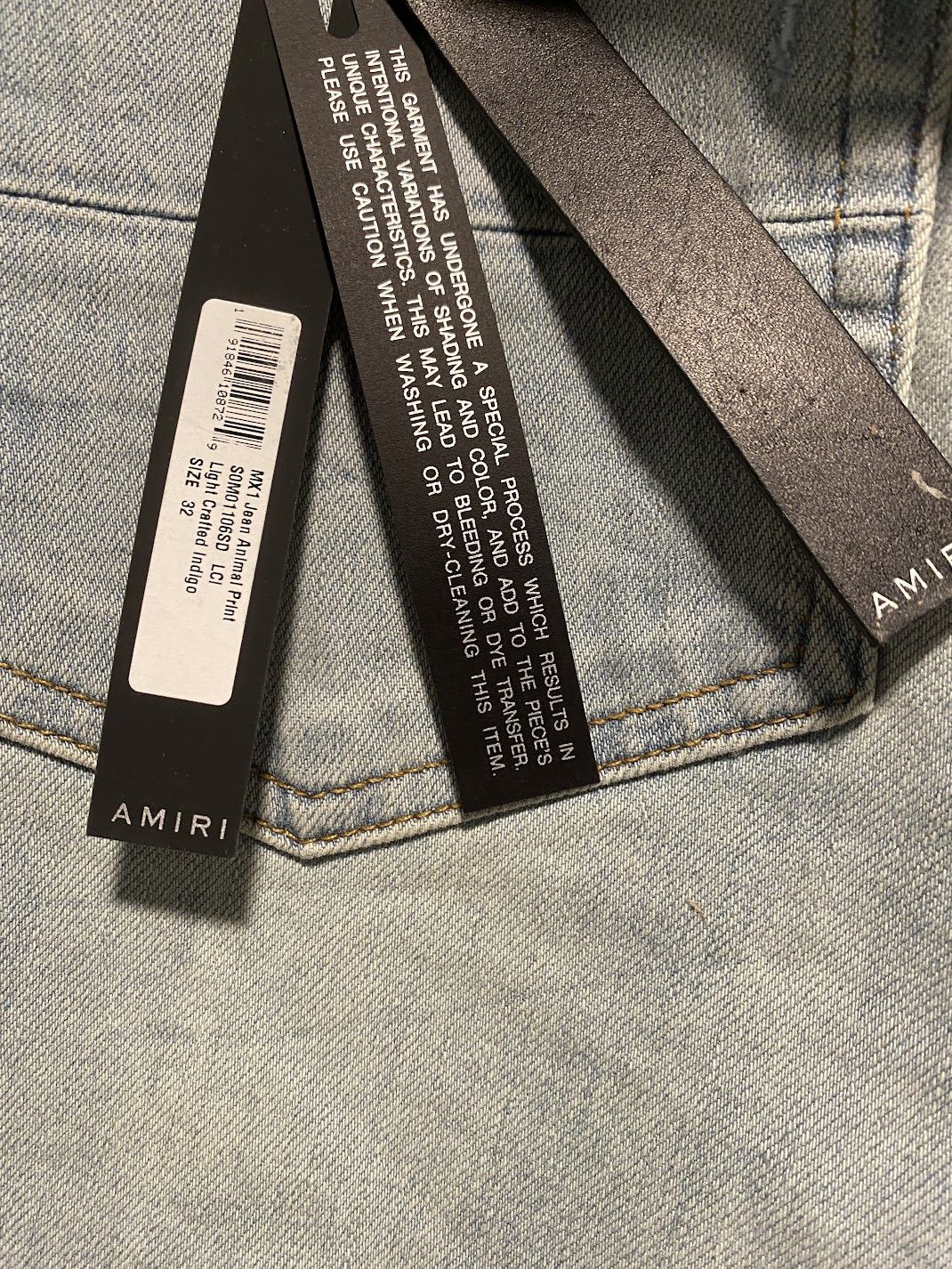 Amiri Amiri MX1 Animal-Print Distressed Skinny Jeans patch Size US 32 / EU 48 - 10 Thumbnail