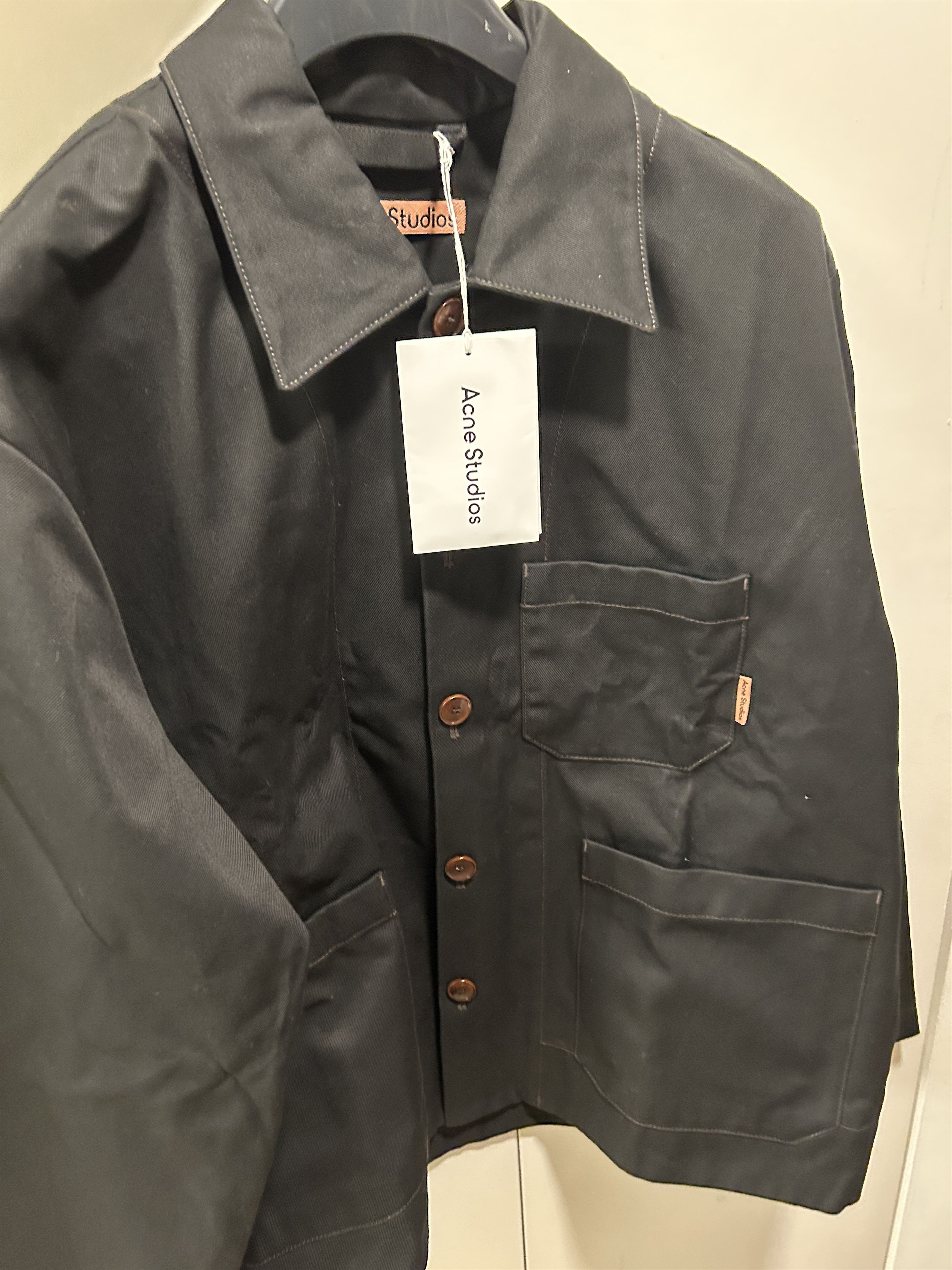 Acne Studios Acne Studios SS22 Black Casual Twill Jacket | Grailed